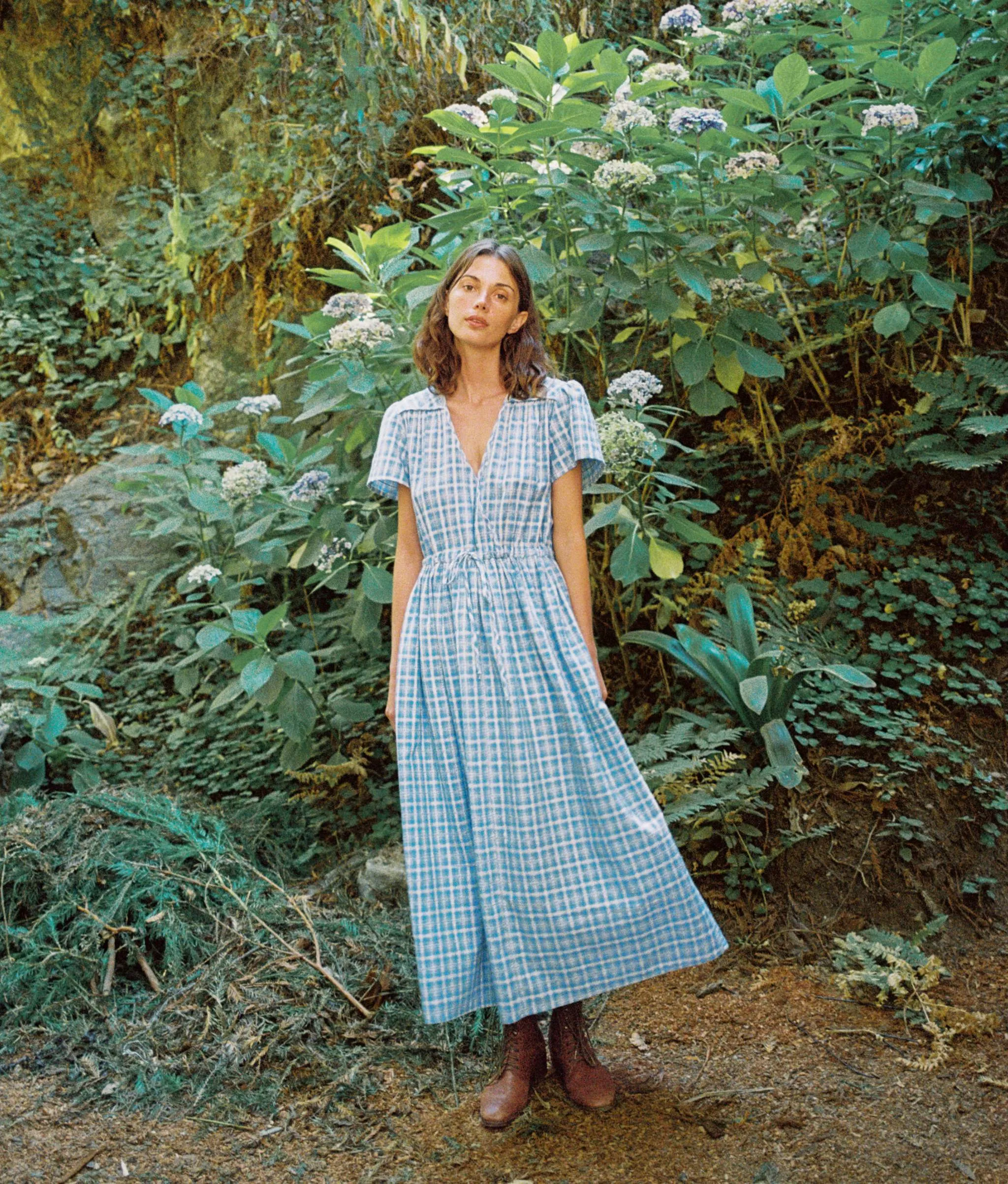 The Dawn Dress | Cornflower Basketweave sold by Christy Dawn product image thumbnail 5