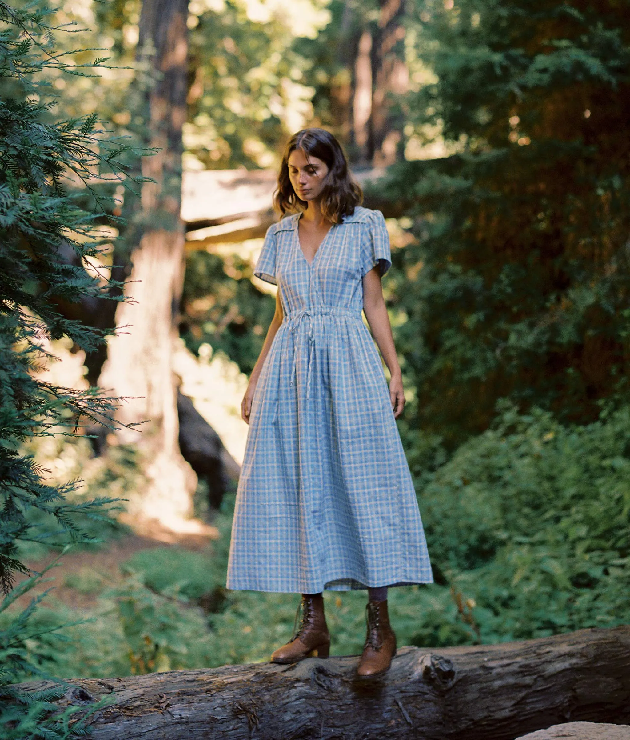 The Dawn Dress | Cornflower Basketweave sold by Christy Dawn product image thumbnail 2