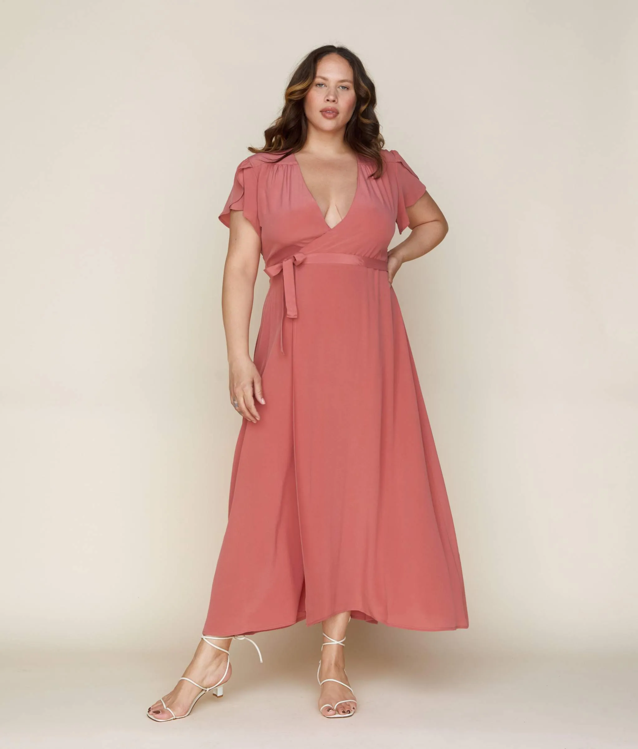 The Autumn Dress | Dusty Rose Silk sold by Christy Dawn product image thumbnail 4
