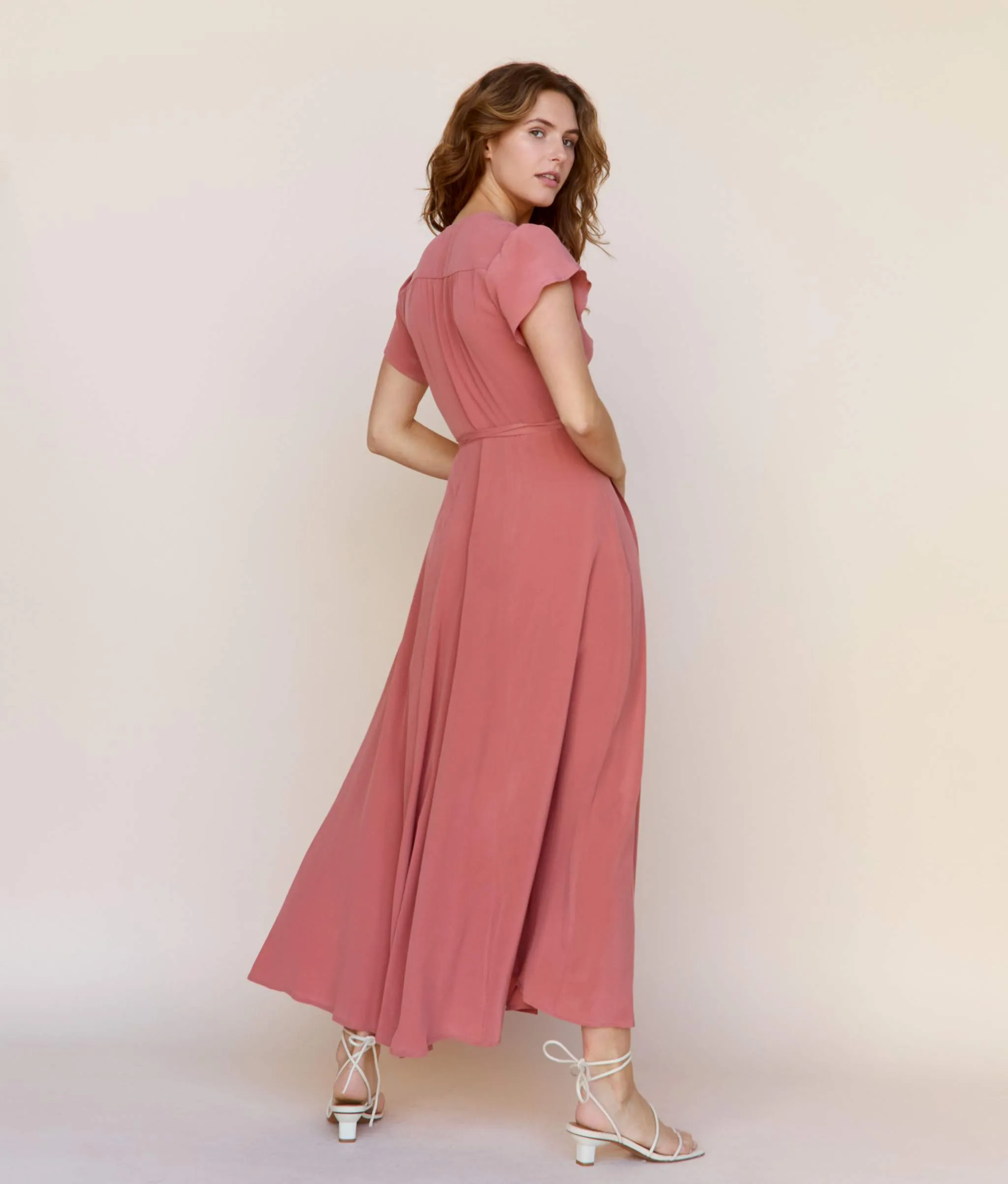 The Autumn Dress | Dusty Rose Silk sold by Christy Dawn product image thumbnail 5