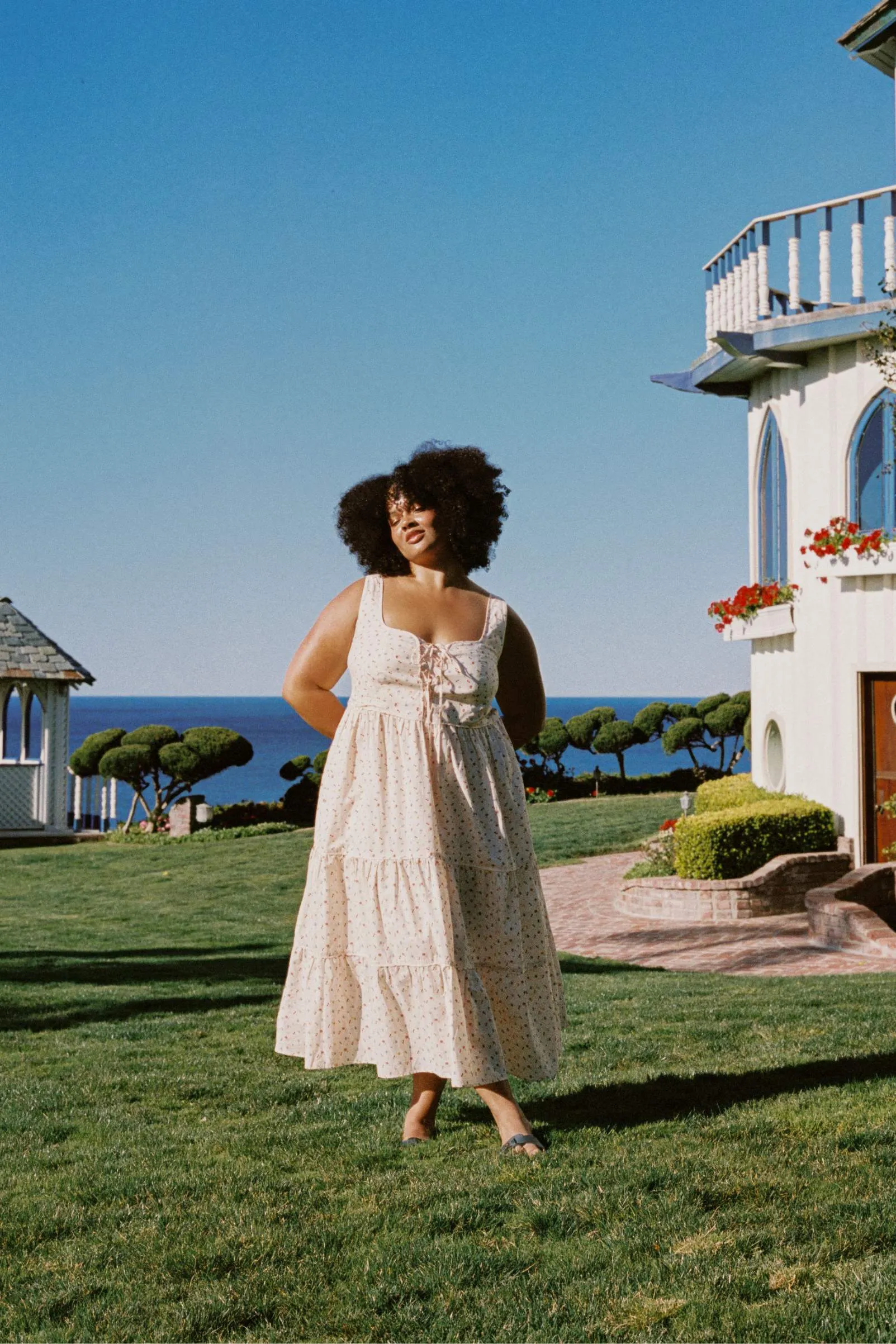 The Adele Dress Extended | Carnelian Aster Garden sold by Christy Dawn product image thumbnail 3