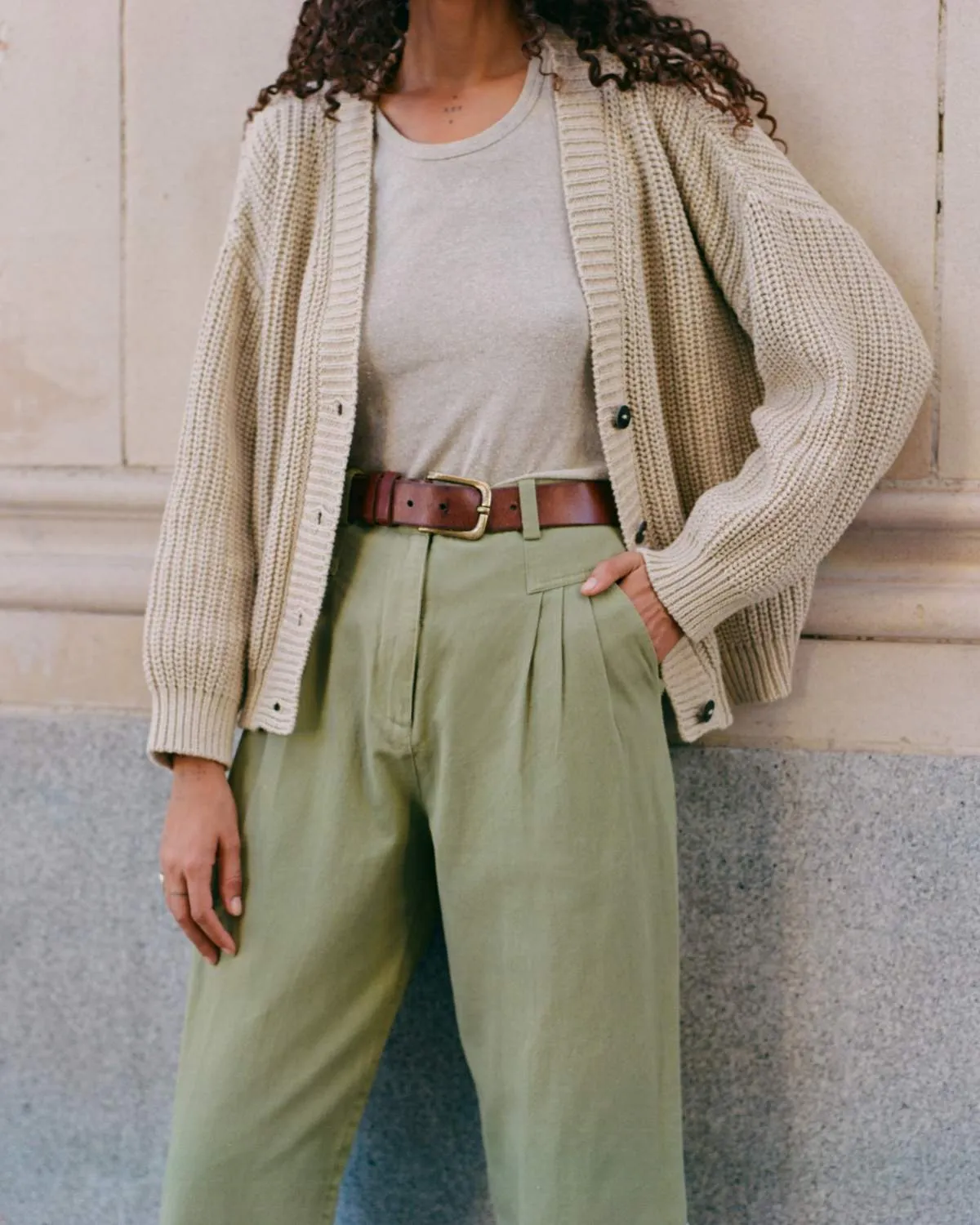 The Judene Pant | Olive sold by Christy Dawn