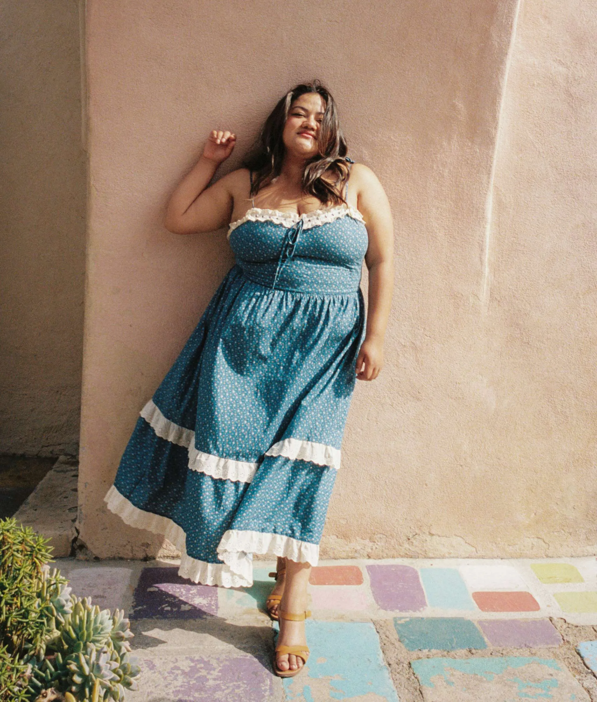 The Emma Dress Extended | Essence Blue sold by Christy Dawn product image thumbnail 2