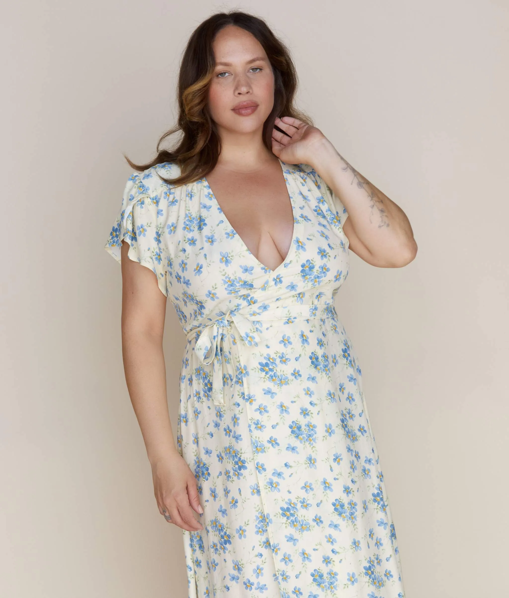 The Autumn Dress | Lilies In Bloom Silk sold by Christy Dawn product image thumbnail 4