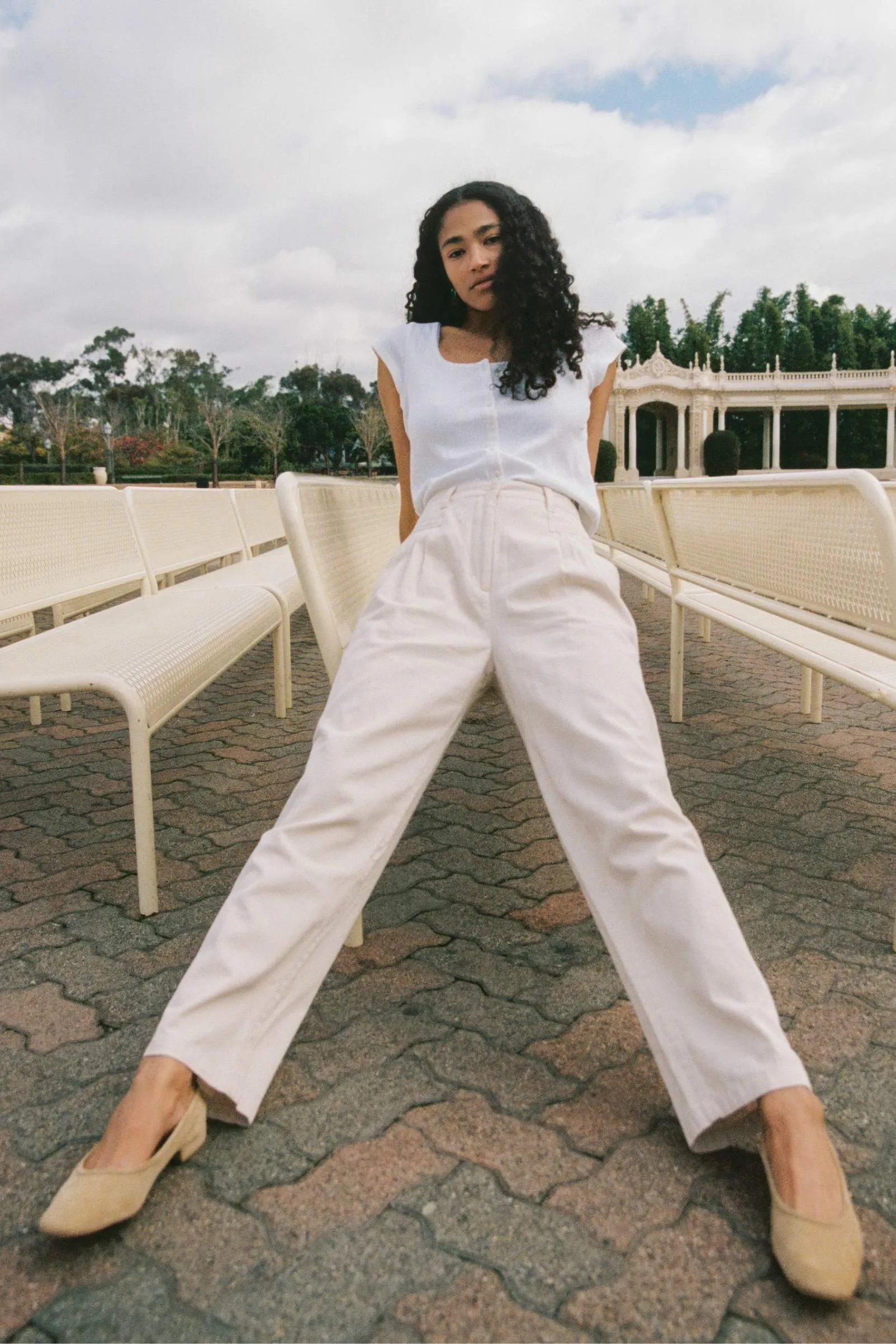 The Judene Pant | Oat sold by Christy Dawn product image thumbnail 5