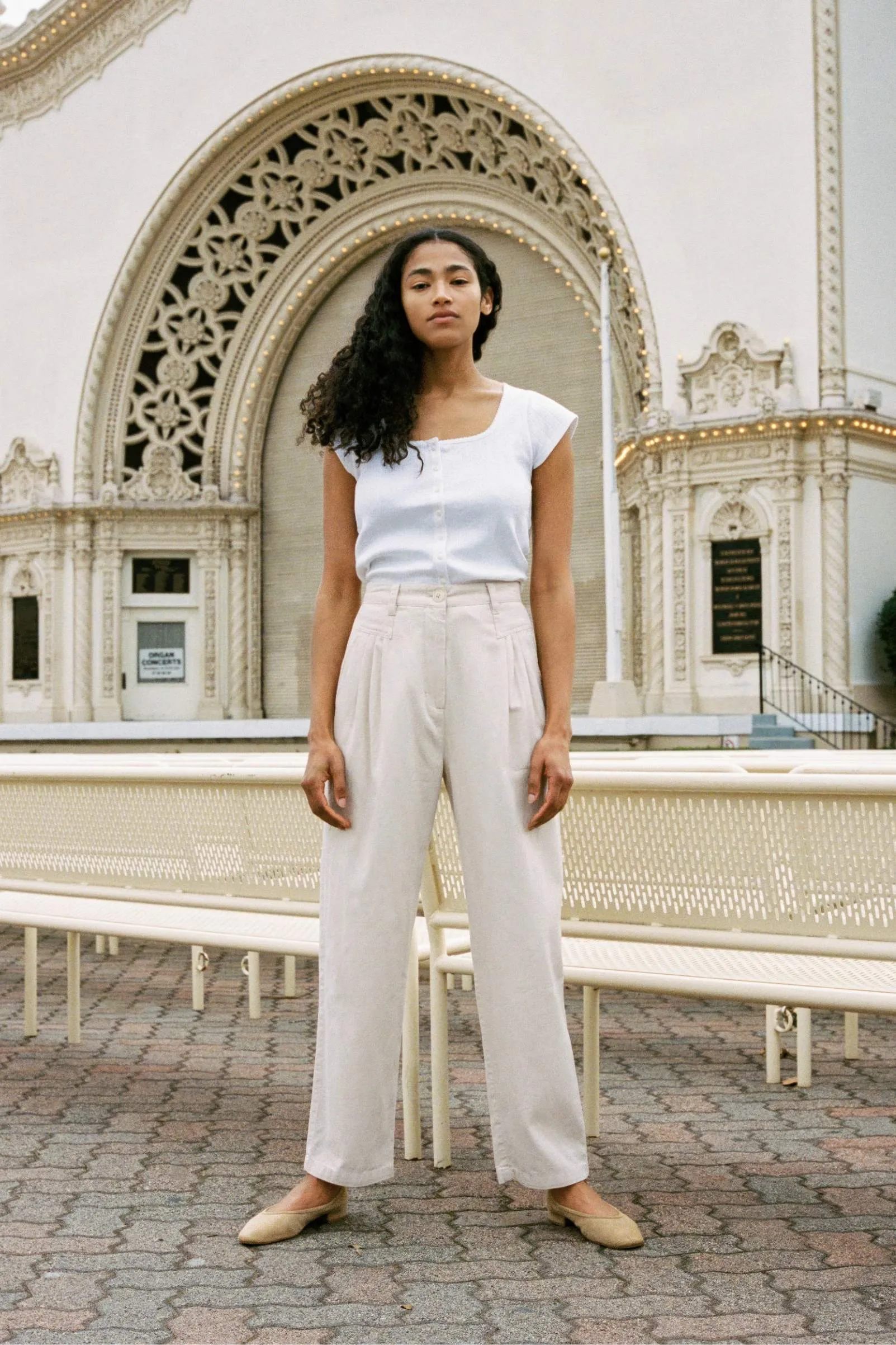 The Judene Pant | Oat sold by Christy Dawn product image thumbnail 4