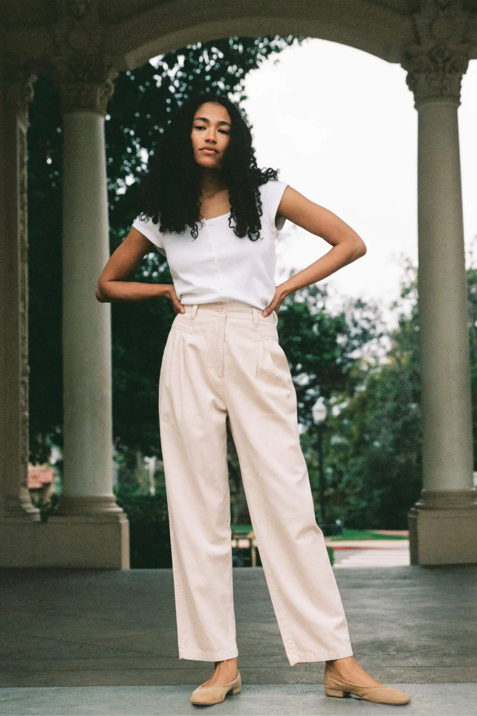 The Judene Pant | Oat sold by Christy Dawn product image thumbnail 2