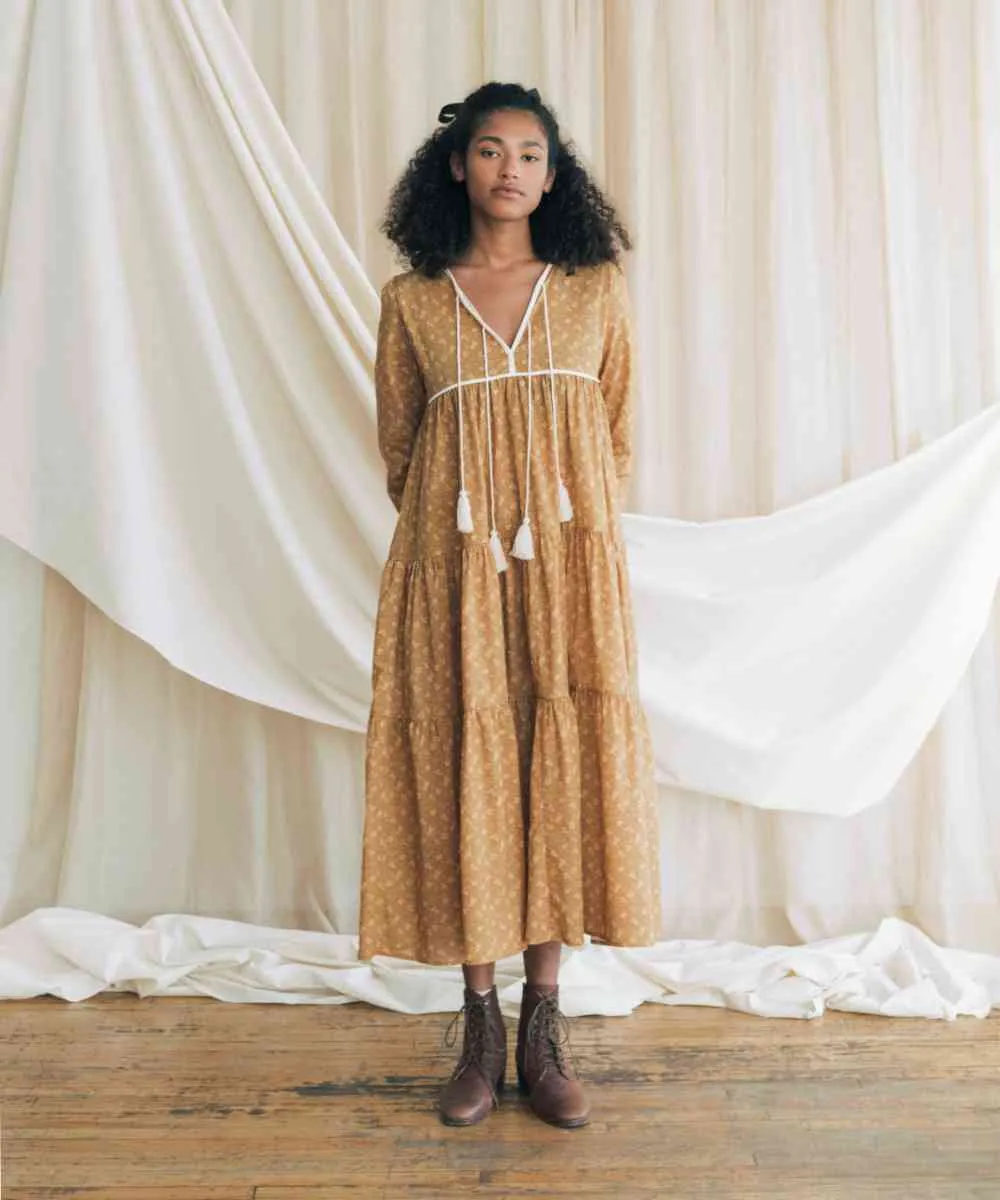 The Paloma Dress Petites | Biscotti Cosmos Floral sold by Christy Dawn product image thumbnail 4