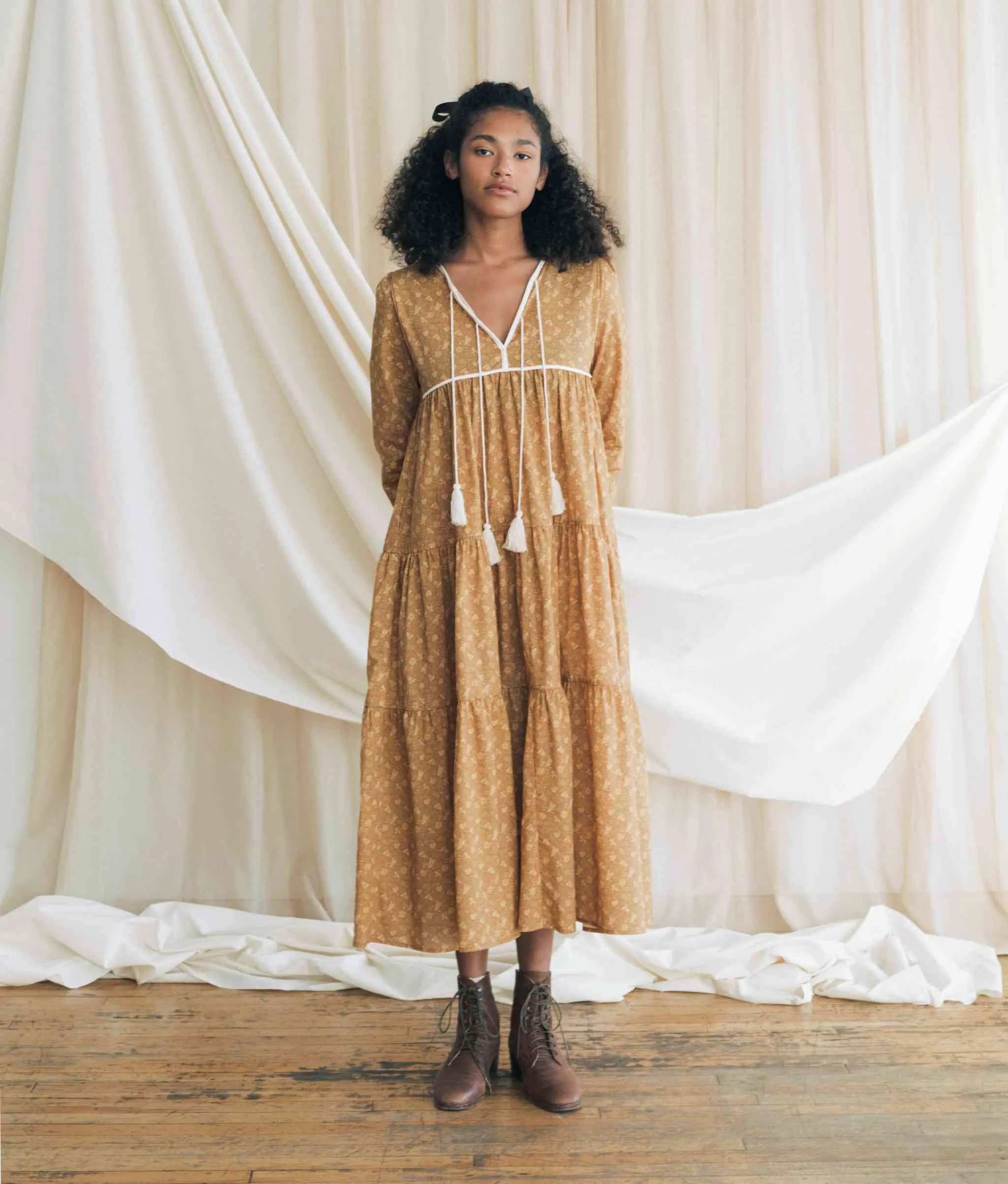 The Paloma Dress Petites | Biscotti Cosmos Floral sold by Christy Dawn product image thumbnail 5