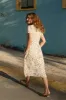 The Dawn Dress Petites | Cream Garden sold by Christy Dawn