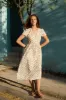 The Dawn Dress Petites | Cream Garden sold by Christy Dawn