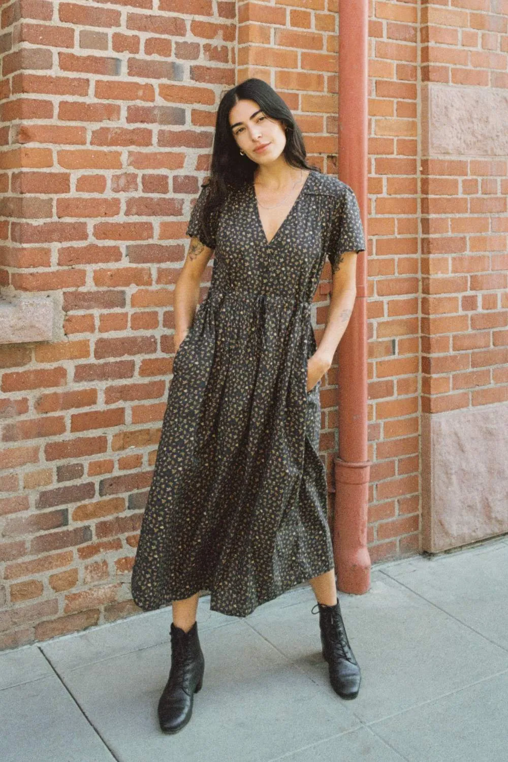 The Dawn Dress | Fauna Black sold by Christy Dawn