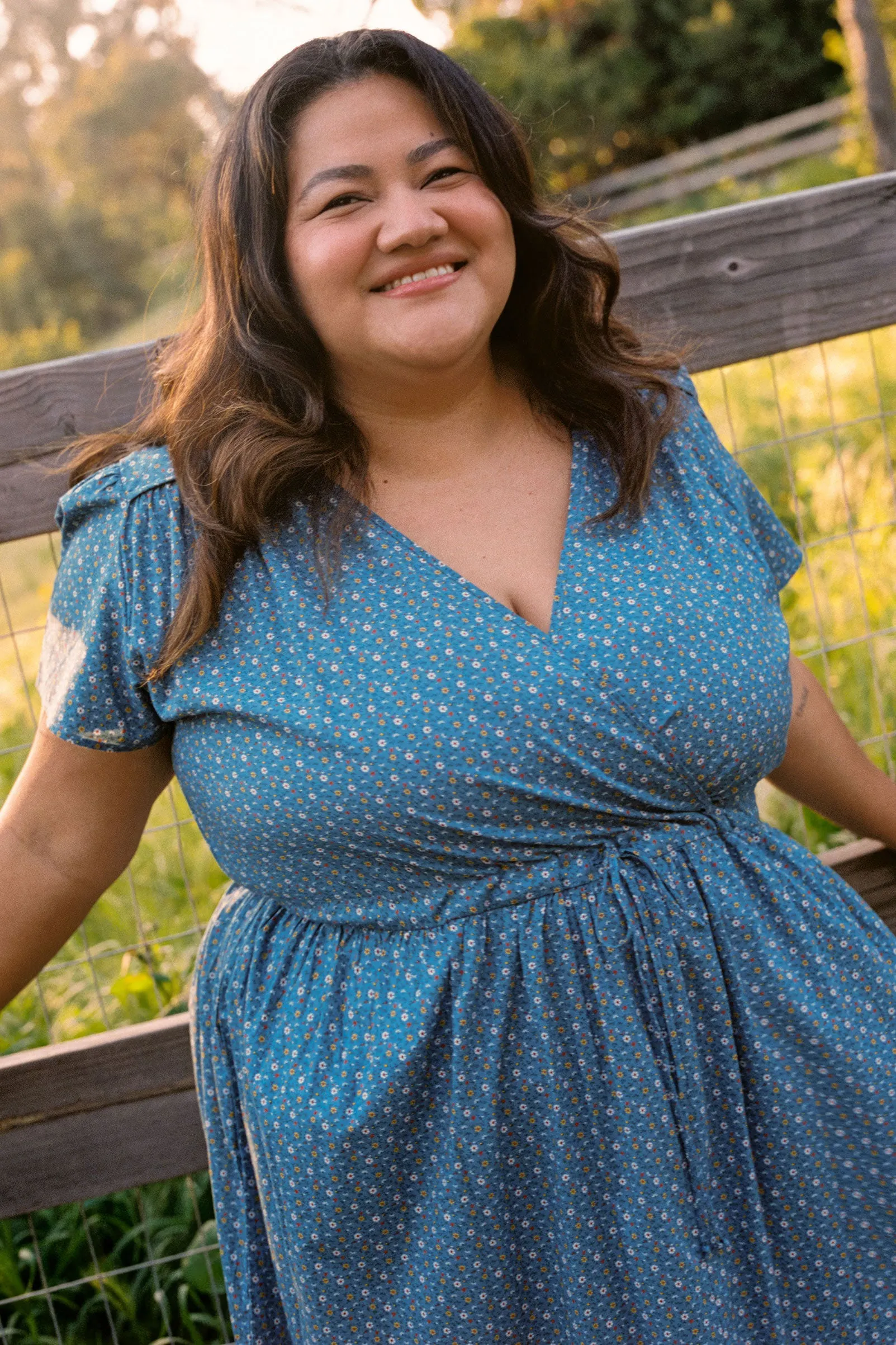 The Dawn Dress Extended | Essence Blue sold by Christy Dawn