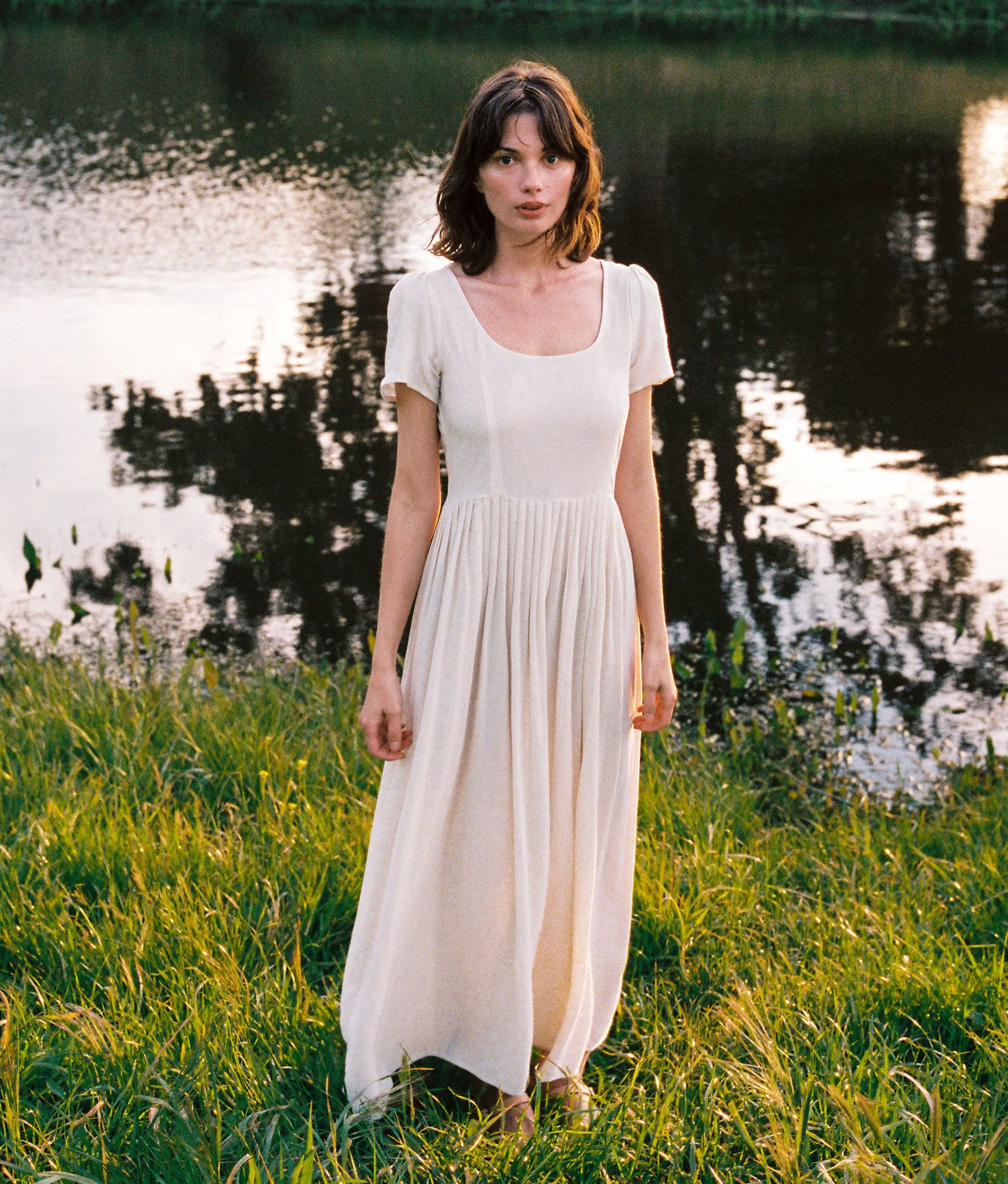 The Scarlet Dress Petites | Eggshell sold by Christy Dawn