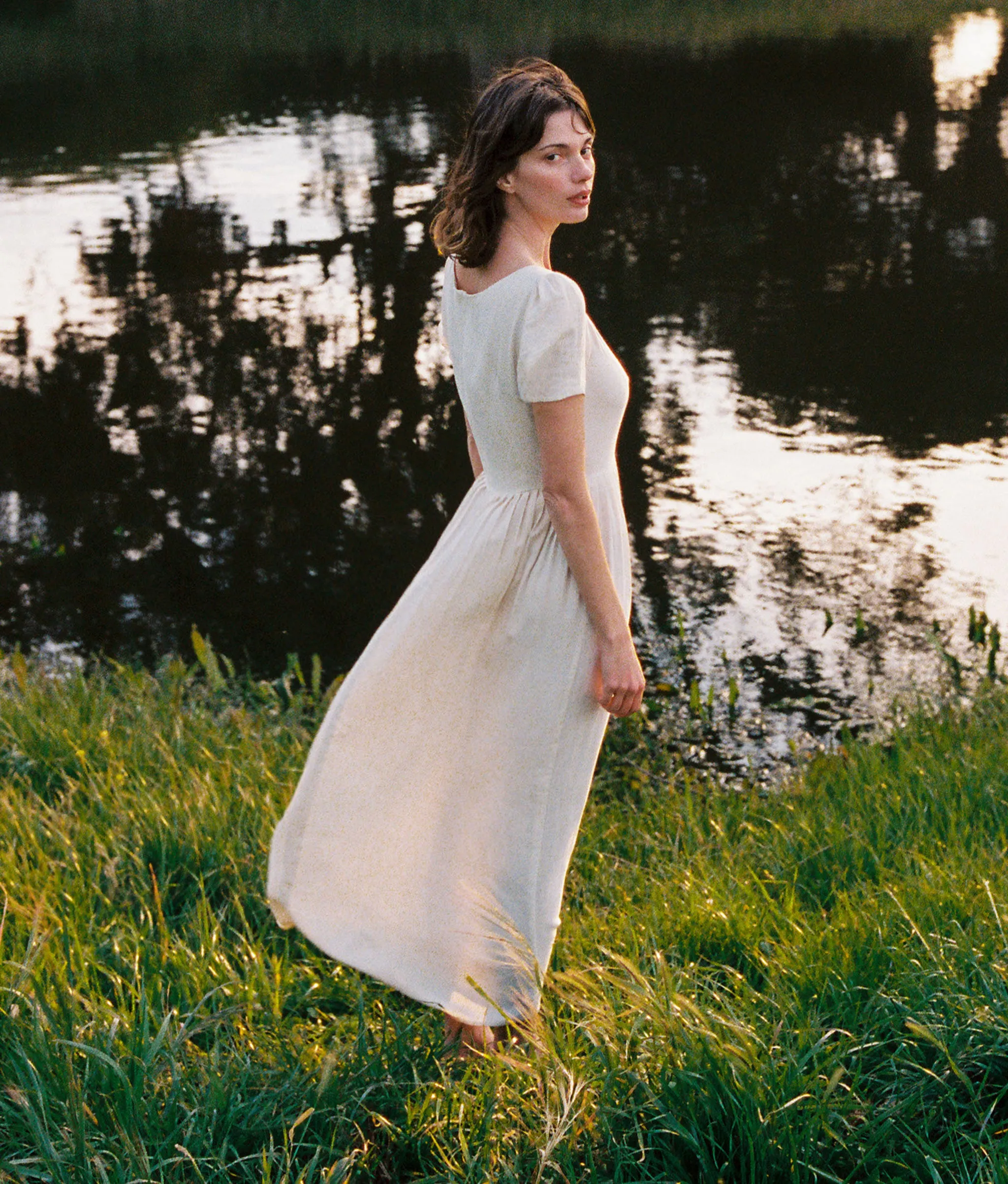 The Scarlet Dress Petites | Eggshell sold by Christy Dawn product image thumbnail 2