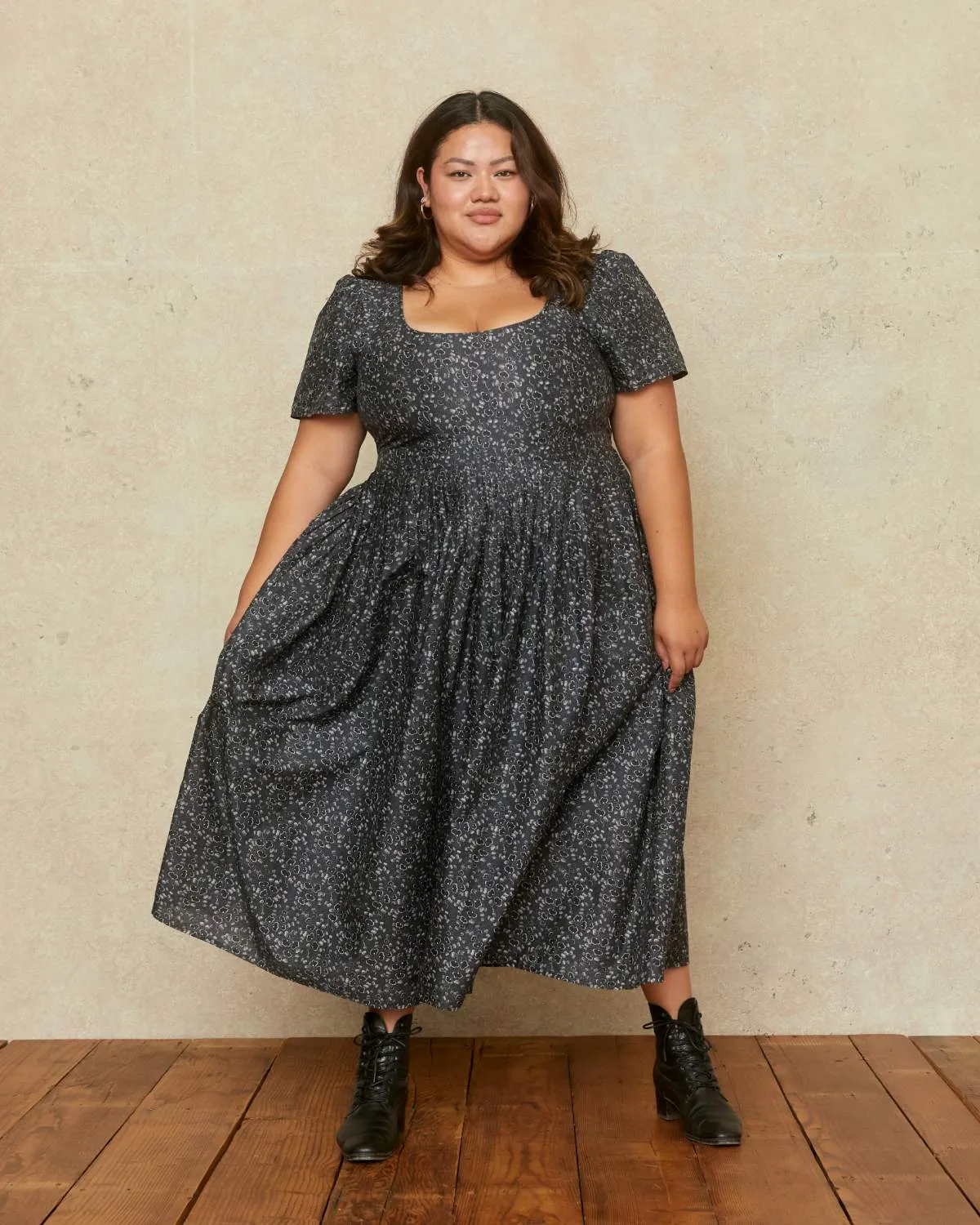 The Scarlet Dress Extended | Ginkgo Black sold by Christy Dawn