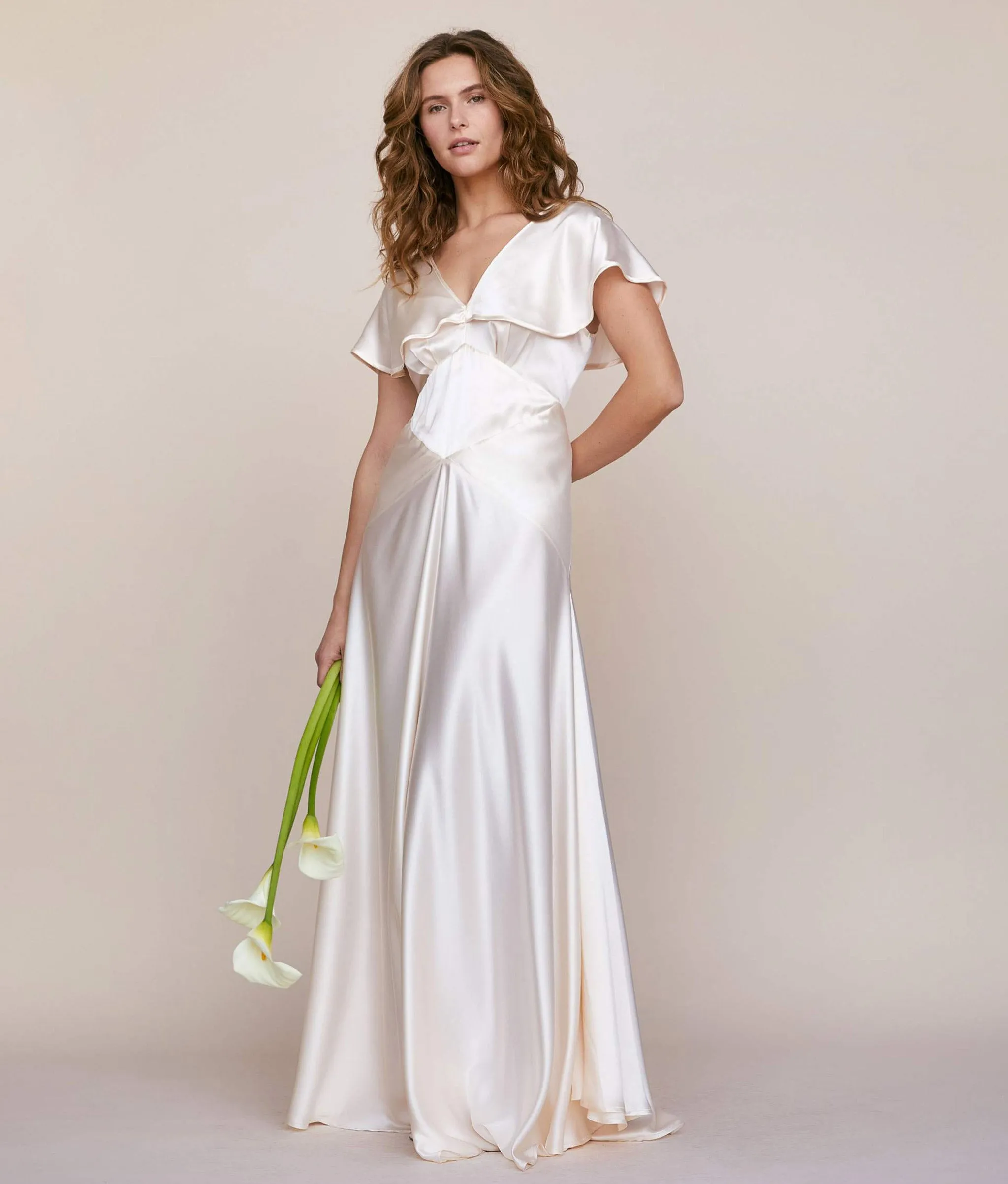 The Britta Dress | Pearl Silk sold by Christy Dawn