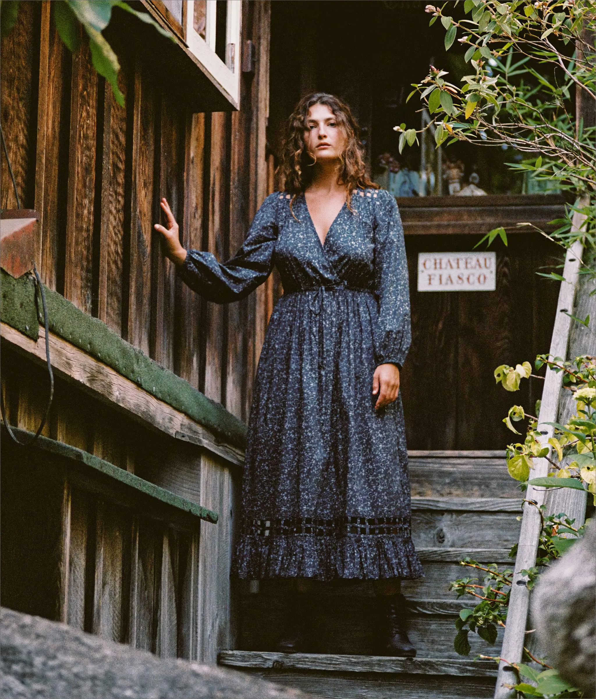 The Sarah Dress | Ginkgo Black sold by Christy Dawn product image thumbnail 3