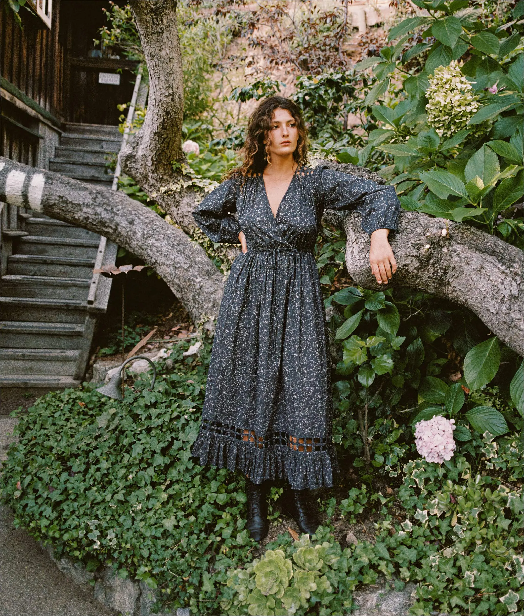 The Sarah Dress | Ginkgo Black sold by Christy Dawn product image thumbnail 4