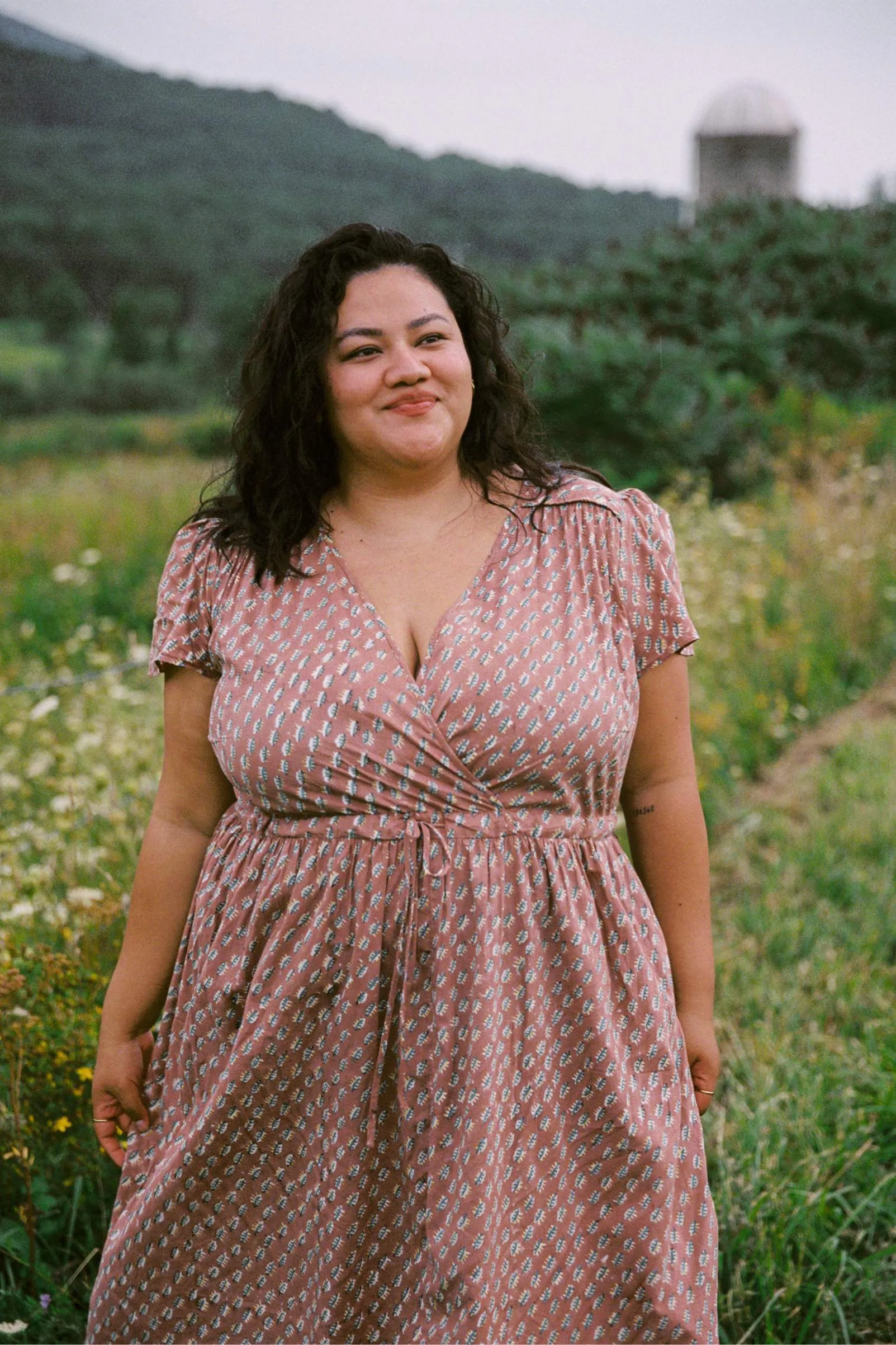 The Dawn Dress Extended | Fern Mauve sold by Christy Dawn