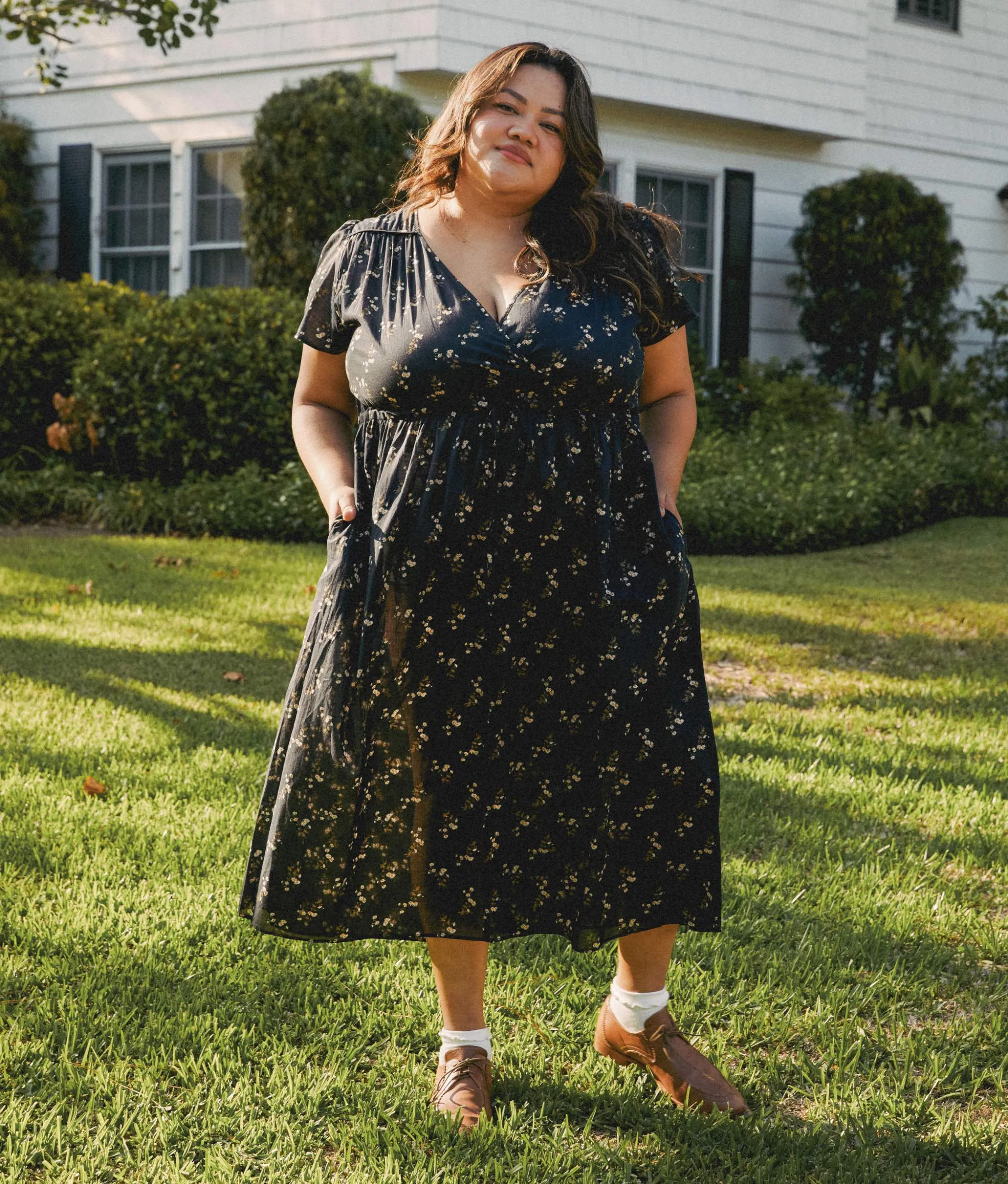 The Dawn Dress Extended | Noir Dancing Chamomile sold by Christy Dawn product image thumbnail 3