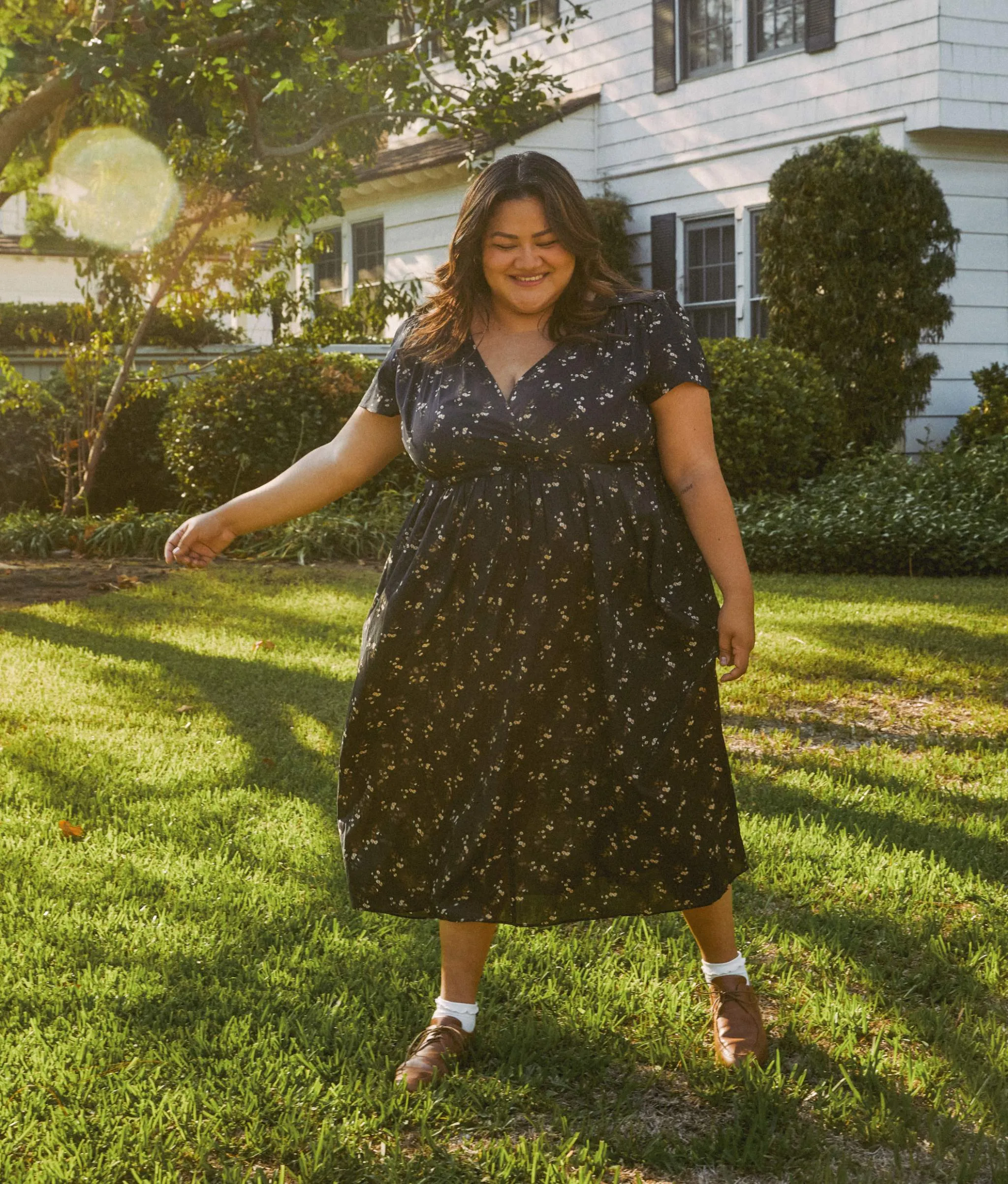 The Dawn Dress Extended | Noir Dancing Chamomile sold by Christy Dawn product image thumbnail 5