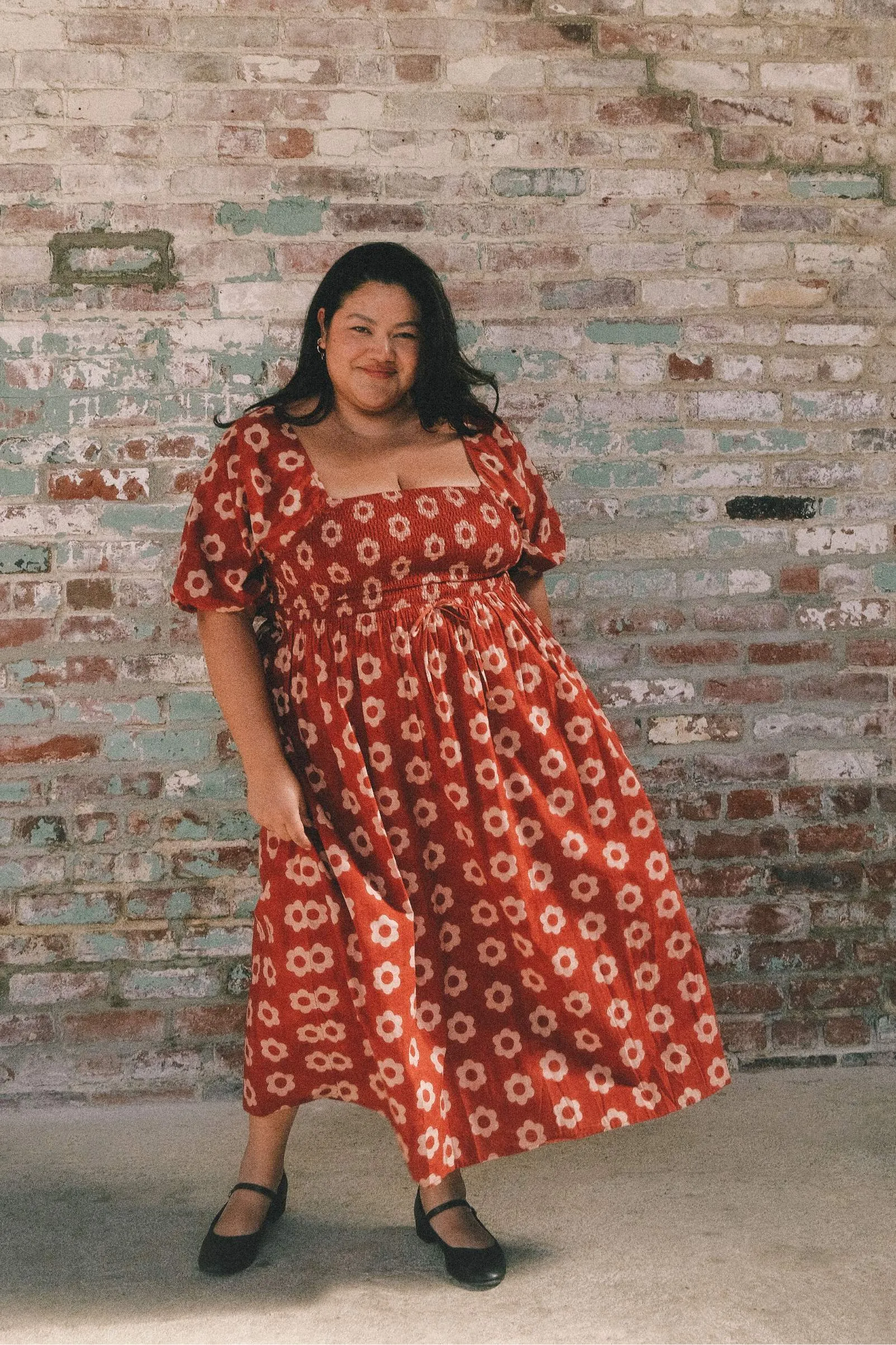 The Katrina Dress Extended | Crimson Daisy sold by Christy Dawn