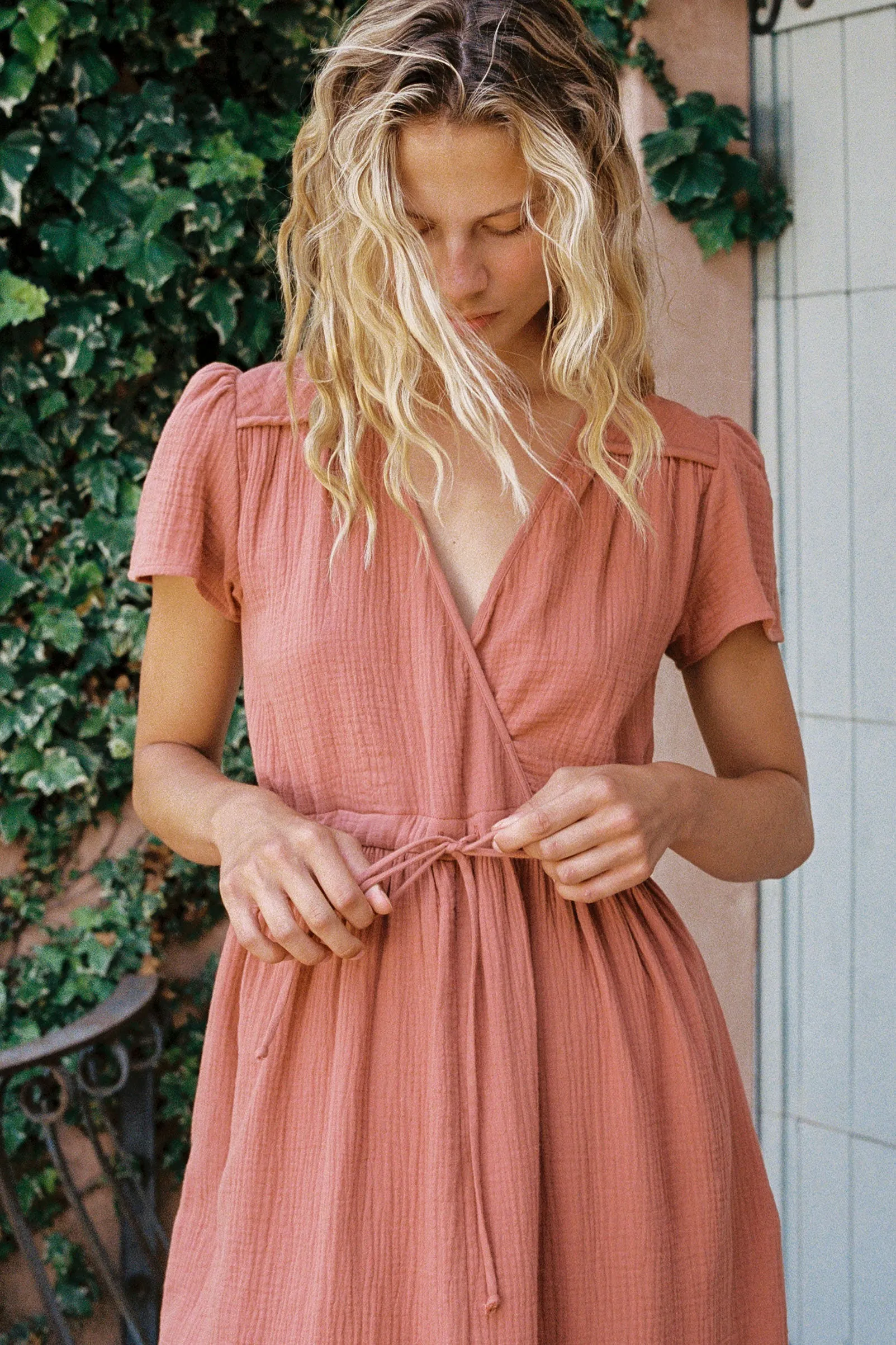 The Dawn Dress | Terracotta Gauze sold by Christy Dawn product image thumbnail 4