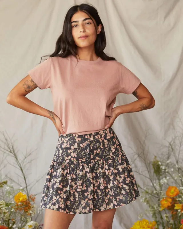 The Marley Skirt | Forget Me Not Noir sold by Christy Dawn