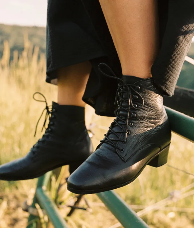 The Dawn Boot | Noir Leather made by Christy Dawn