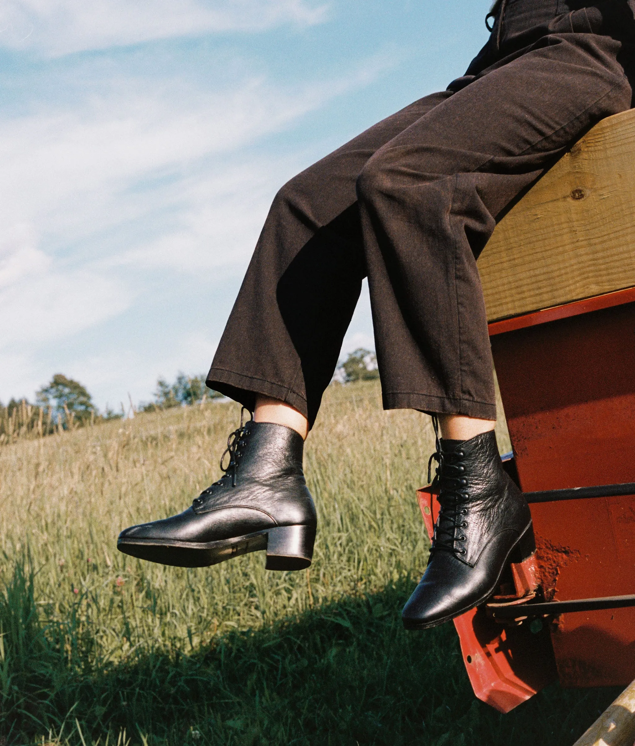 The Dawn Boot | Noir Leather sold by Christy Dawn product image thumbnail 2