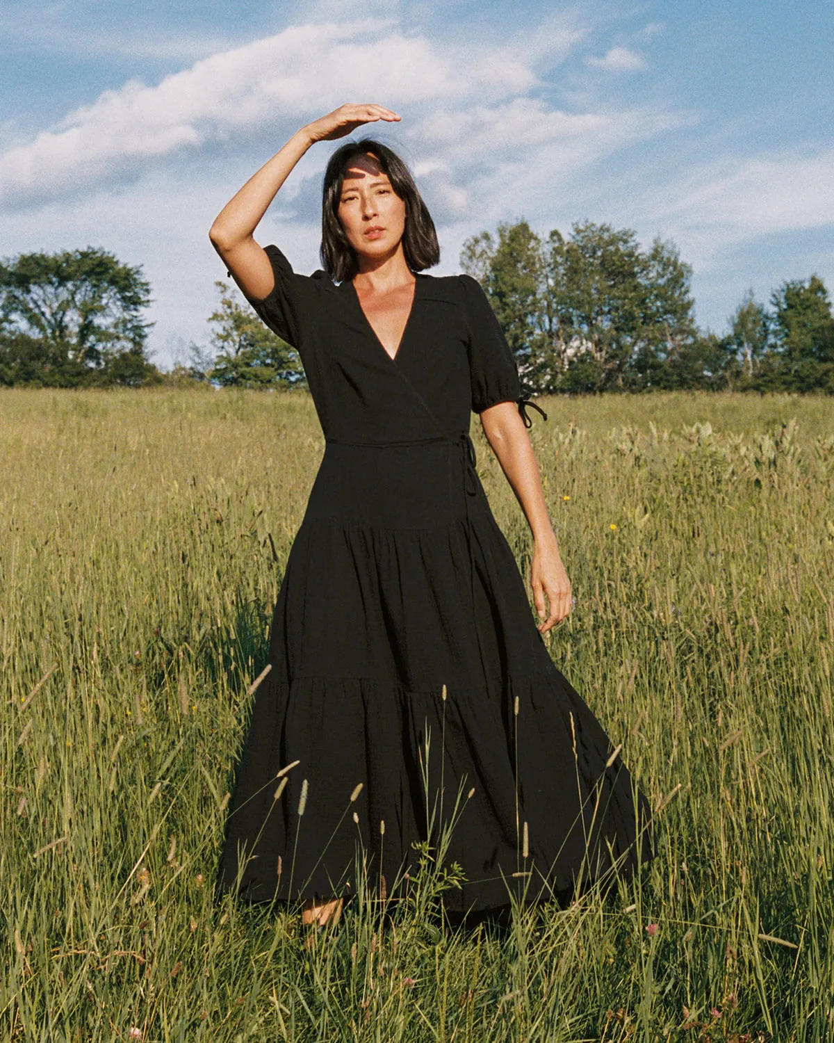 The Augusta Dress | Eclipse Gauze sold by Christy Dawn