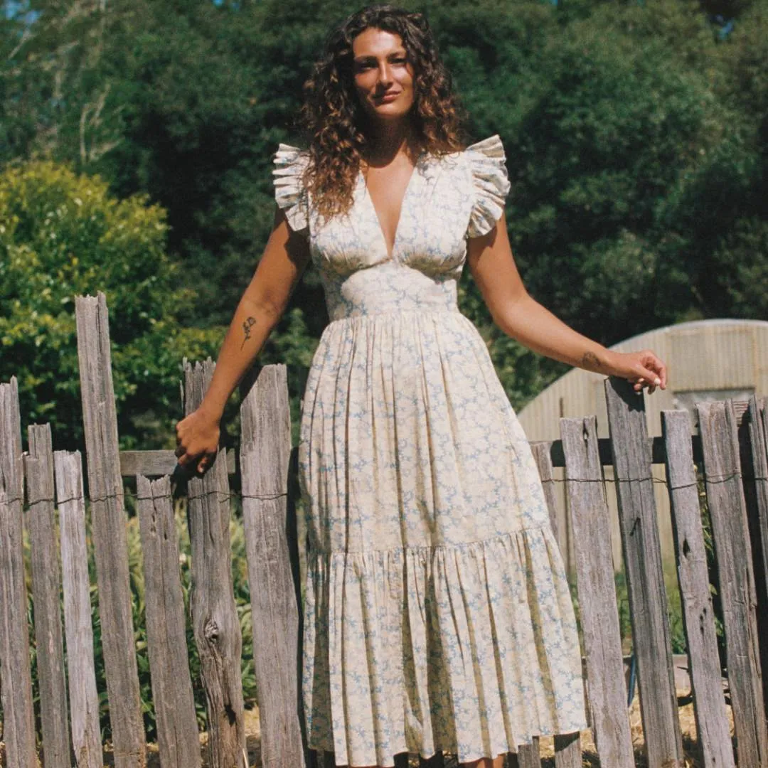 The Aurelia Dress | Sky Chamomile sold by Christy Dawn product image thumbnail 2