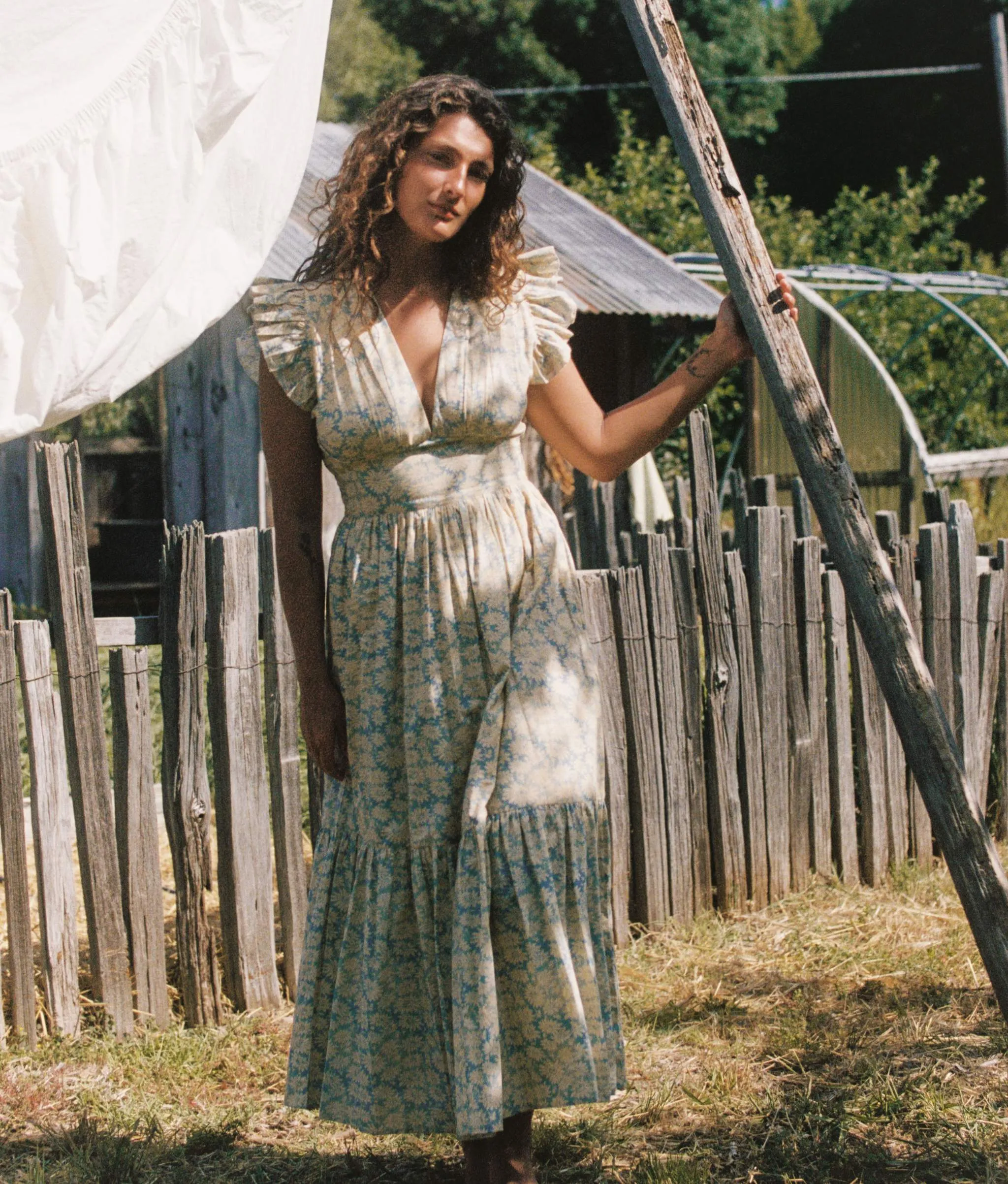 The Aurelia Dress | Sky Chamomile sold by Christy Dawn product image thumbnail 5