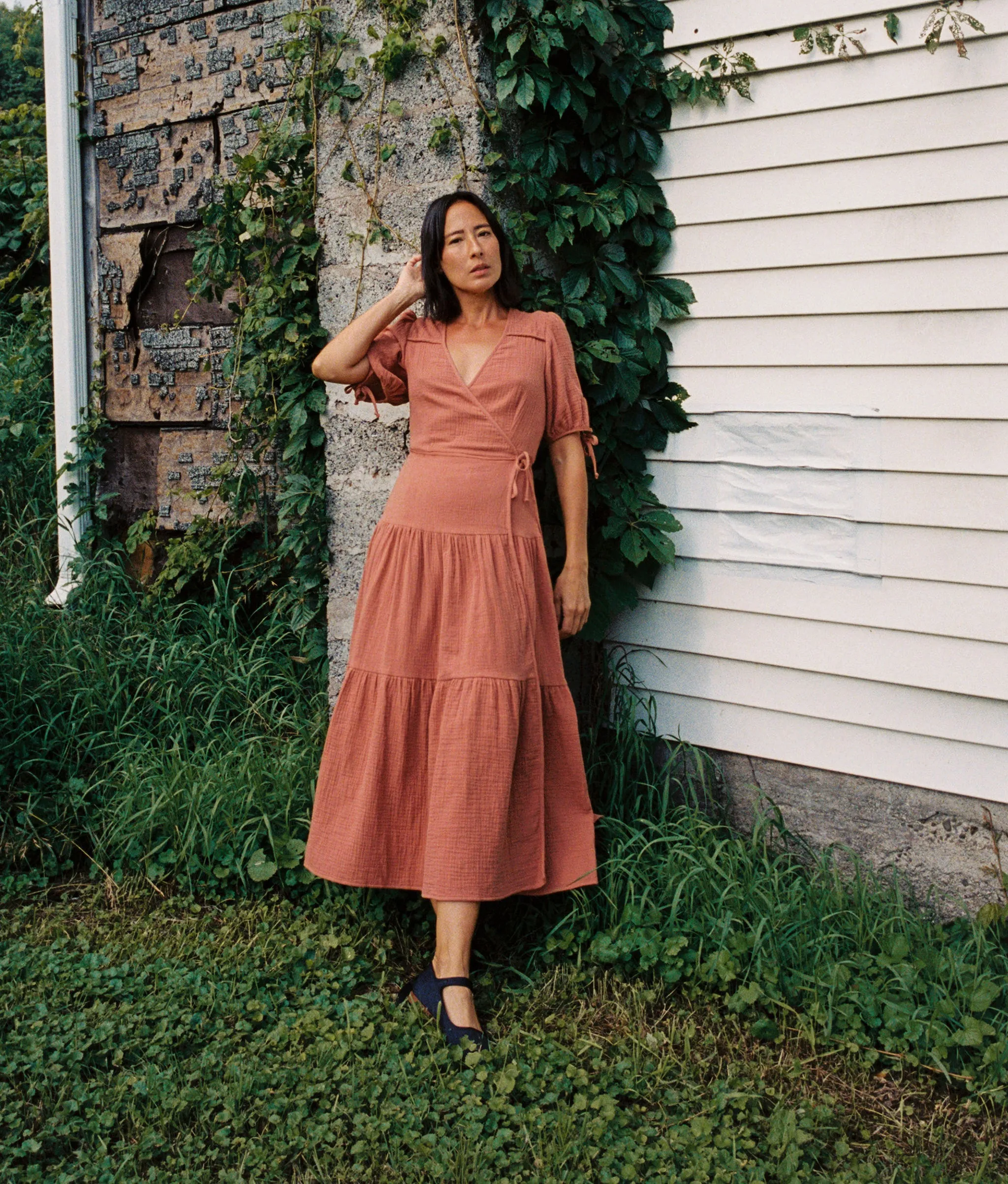 The Augusta Dress | Terracotta Gauze sold by Christy Dawn product image thumbnail 2