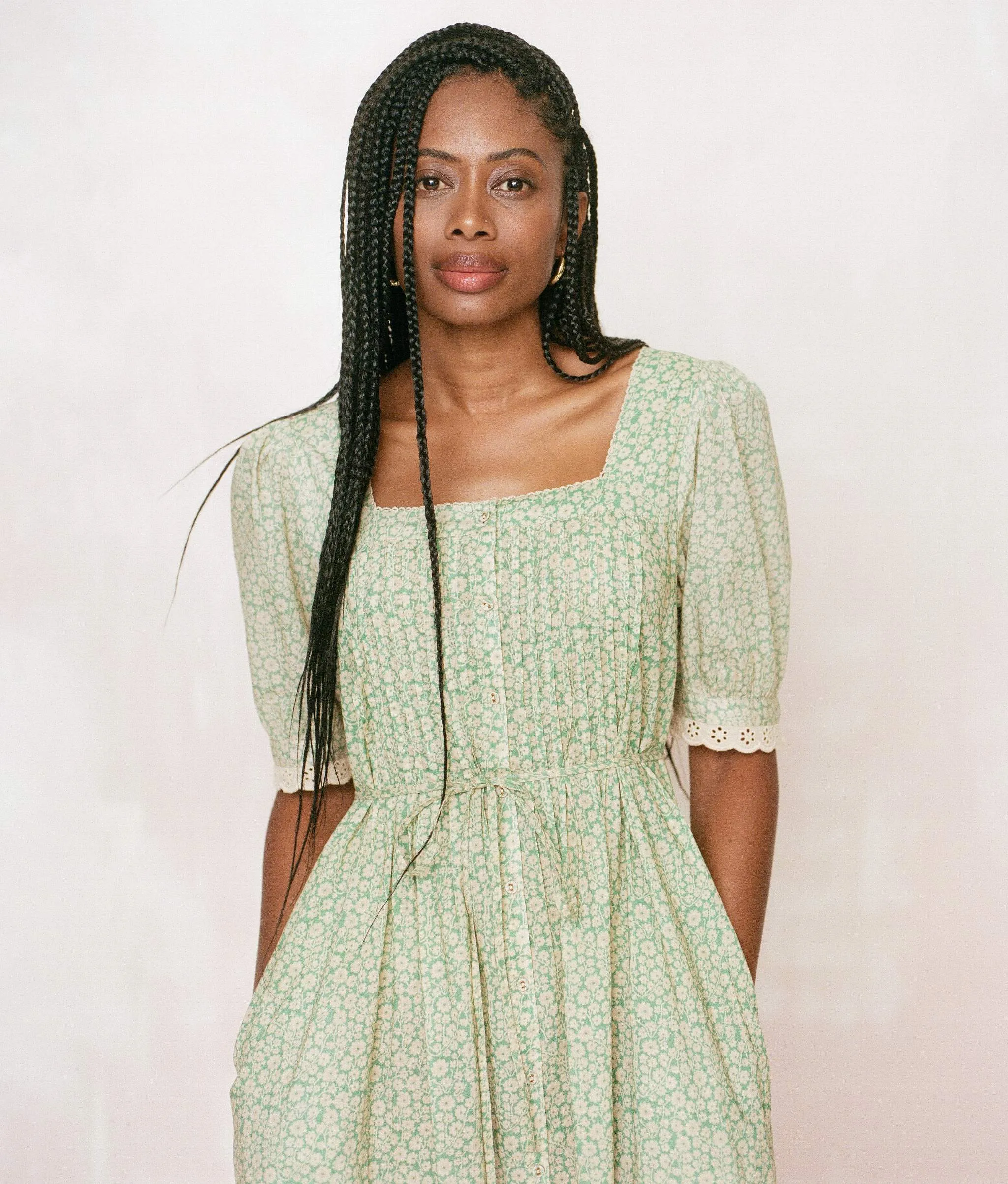 The Rain Dress | Green Climbing Daisy sold by Christy Dawn product image thumbnail 2