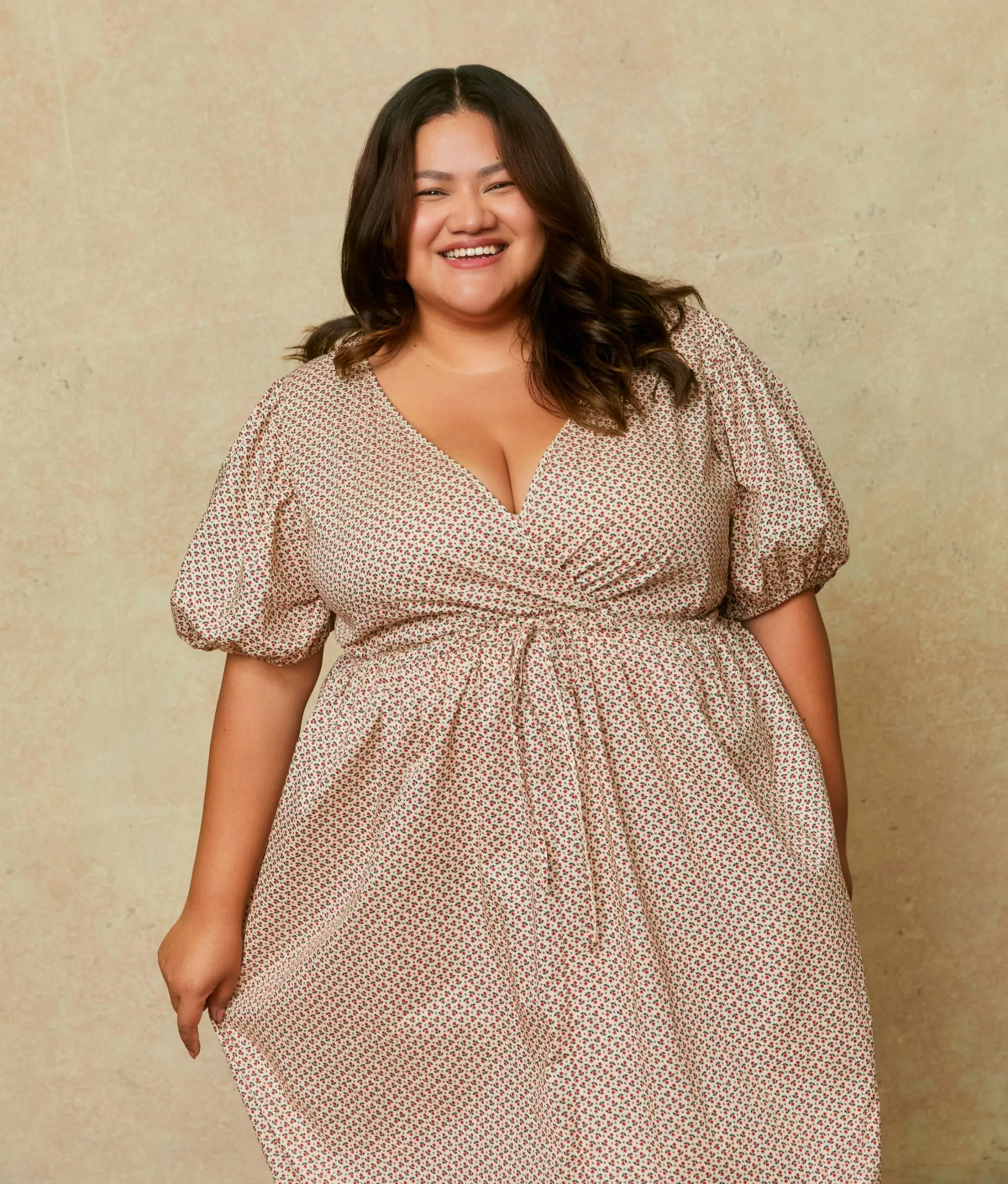 The Dahlia Dress Extended | Geo Ditsy Cream sold by Christy Dawn product image thumbnail 3