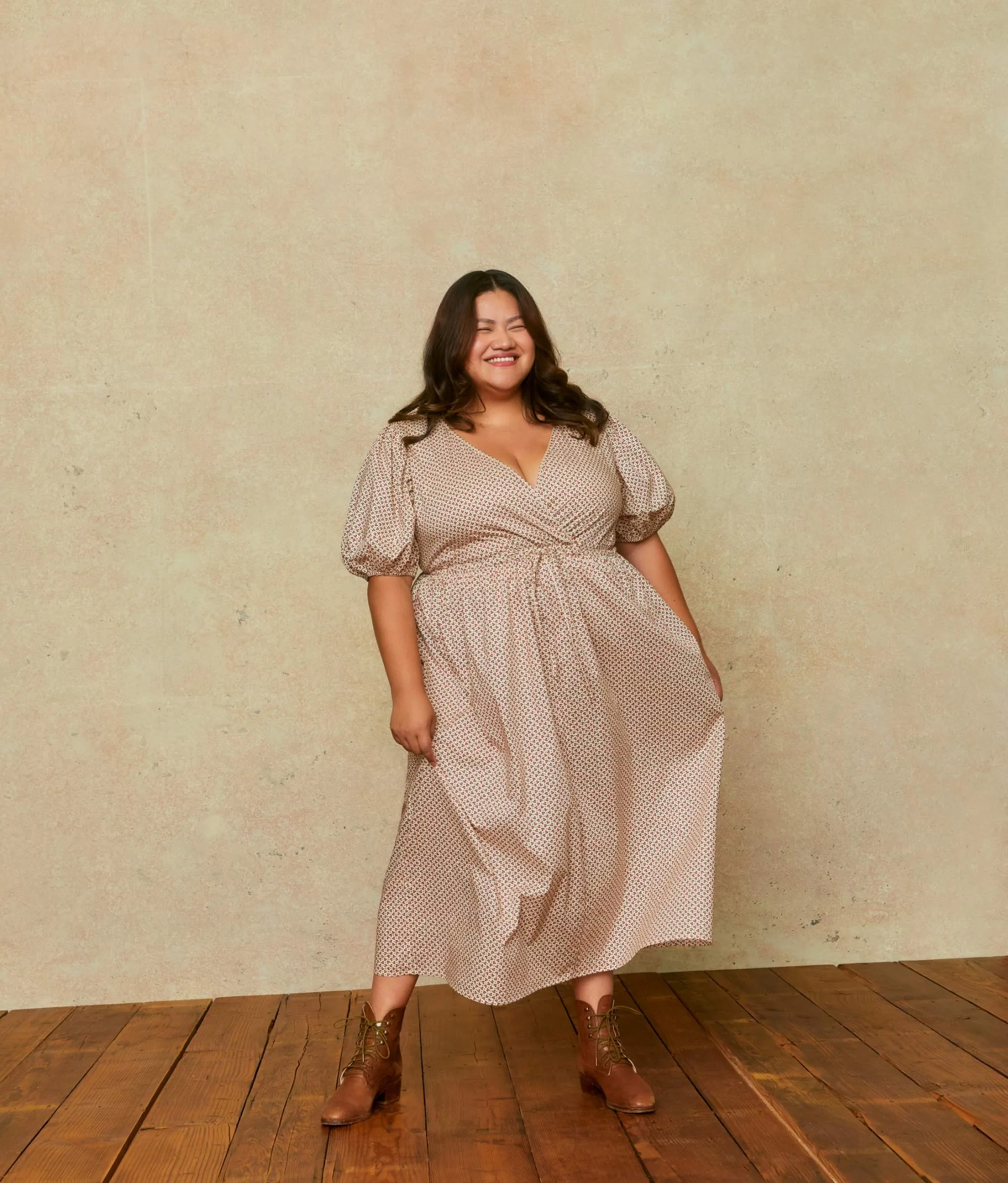 The Dahlia Dress Extended | Geo Ditsy Cream sold by Christy Dawn product image thumbnail 2