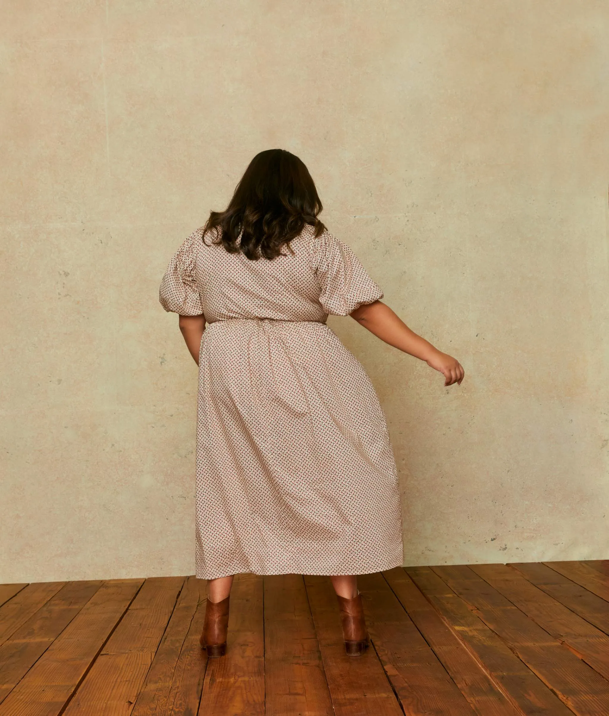 The Dahlia Dress Extended | Geo Ditsy Cream sold by Christy Dawn product image thumbnail 4