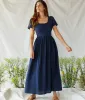 The Scarlet Dress | Navy Gauze sold by Christy Dawn