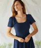 The Scarlet Dress | Navy Gauze sold by Christy Dawn
