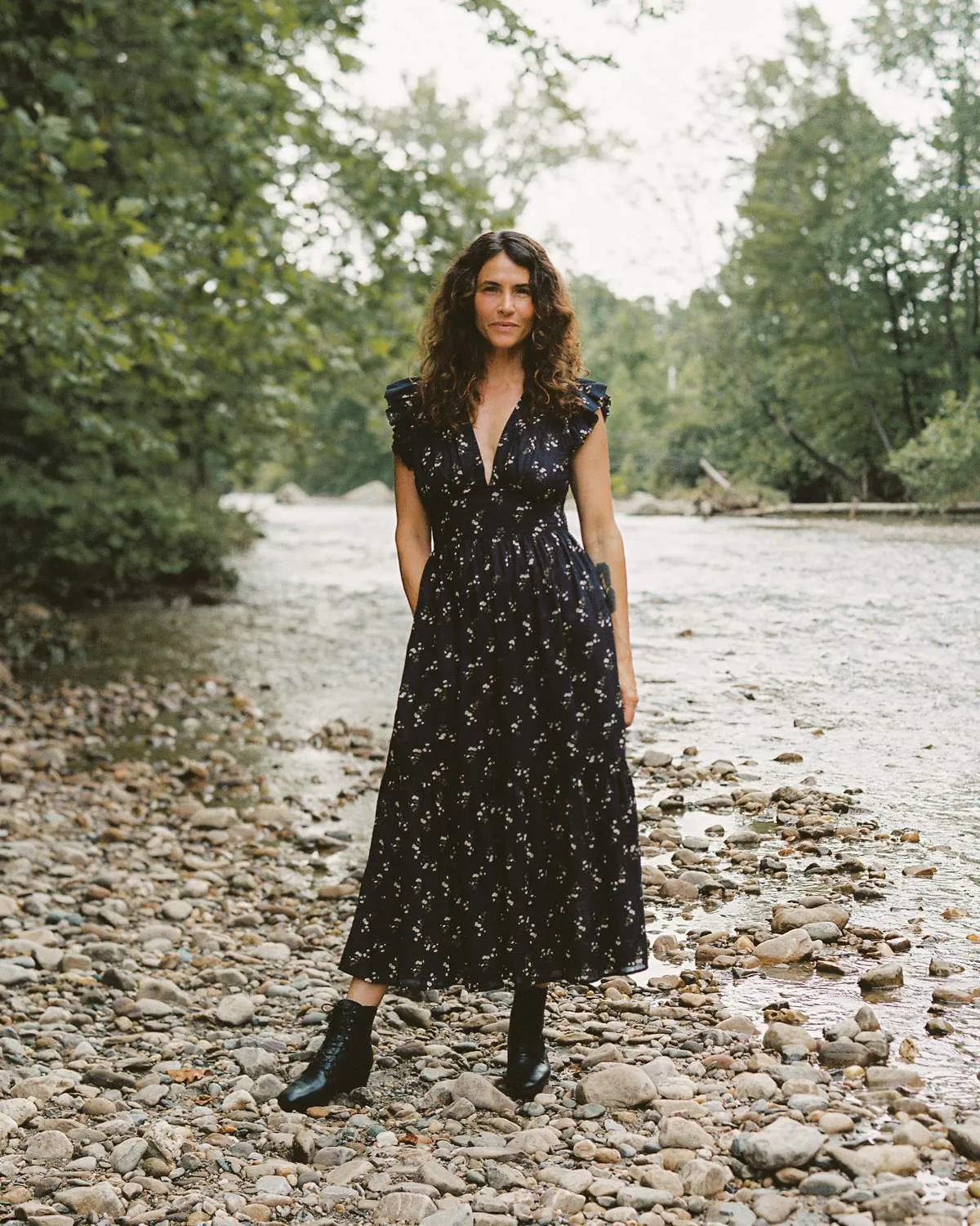 The Aurelia Dress | Noir Dancing Chamomile sold by Christy Dawn