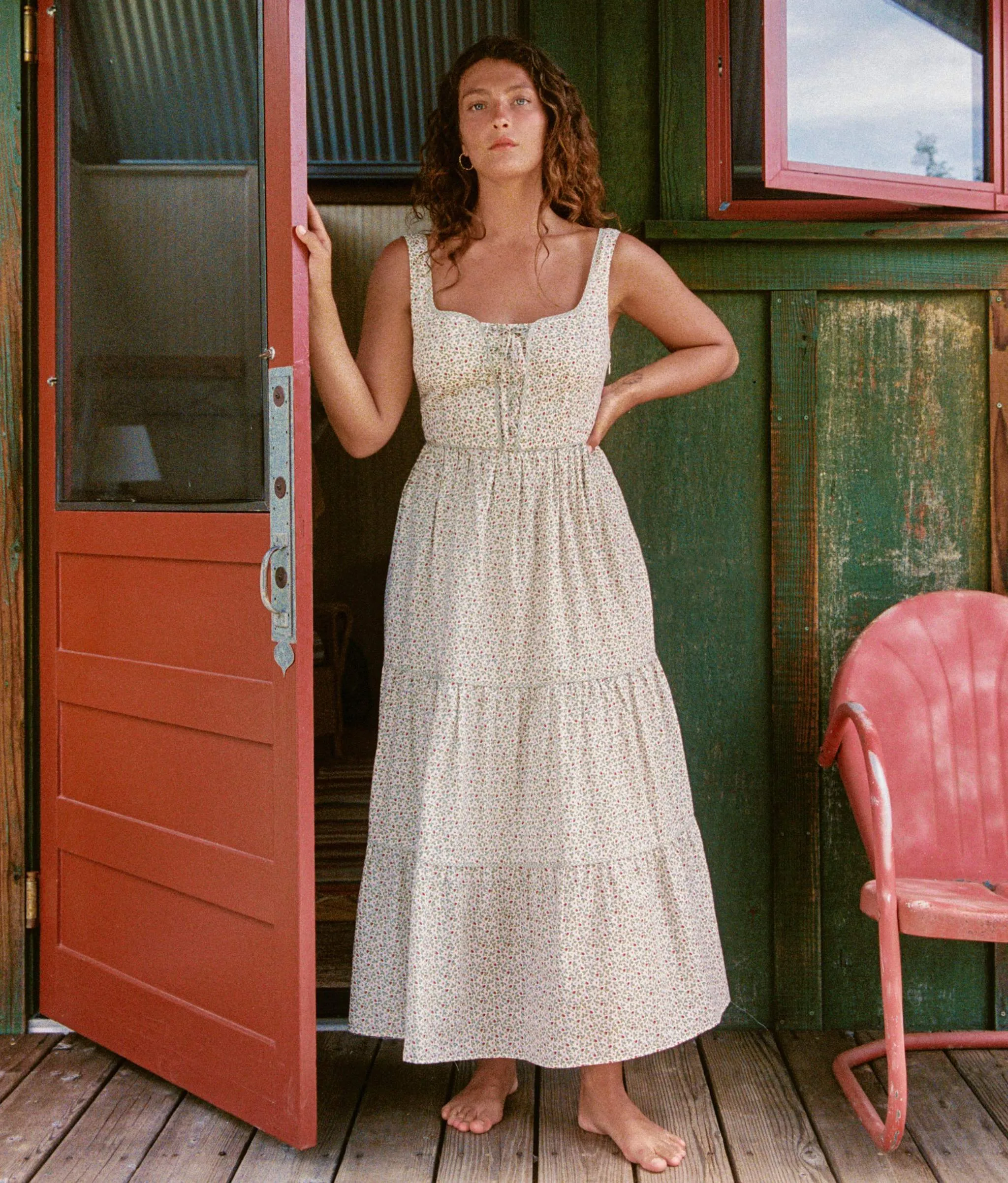 The Adele Dress | Creme Strawberry sold by Christy Dawn product image thumbnail 3