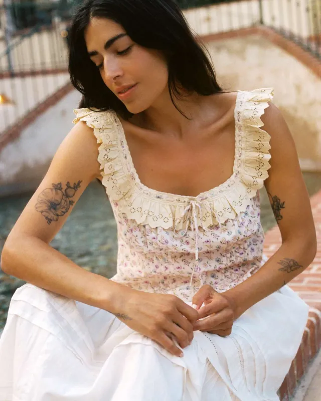 The Valerie Blouse | Oat Straw Cream sold by Christy Dawn