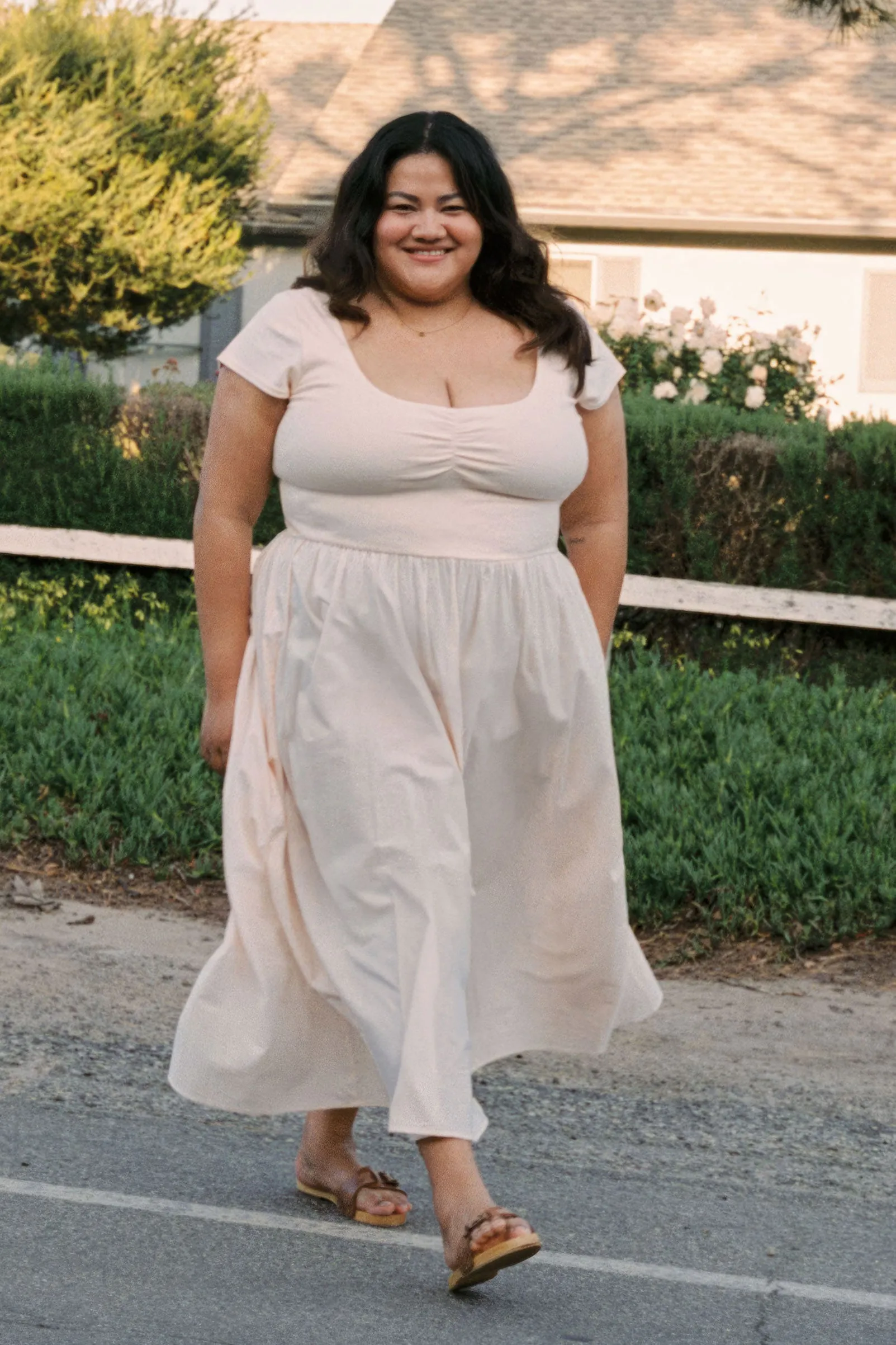 The Monica Dress Extended | Petal Pink sold by Christy Dawn product image thumbnail 3