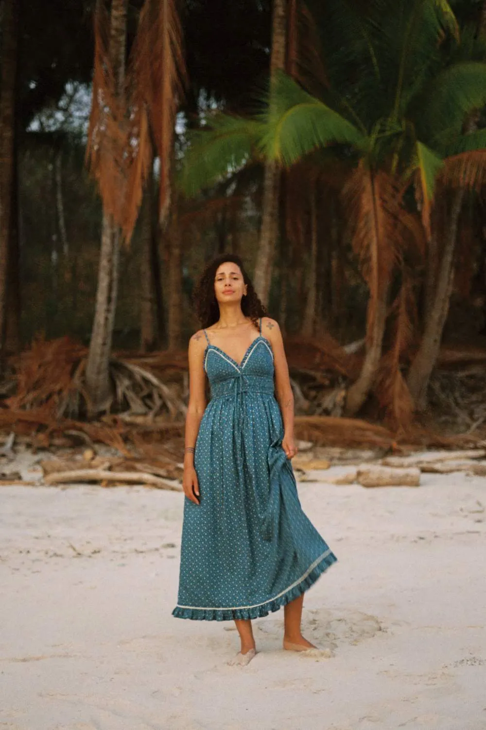 The Natasha Dress | Essence Blue sold by Christy Dawn