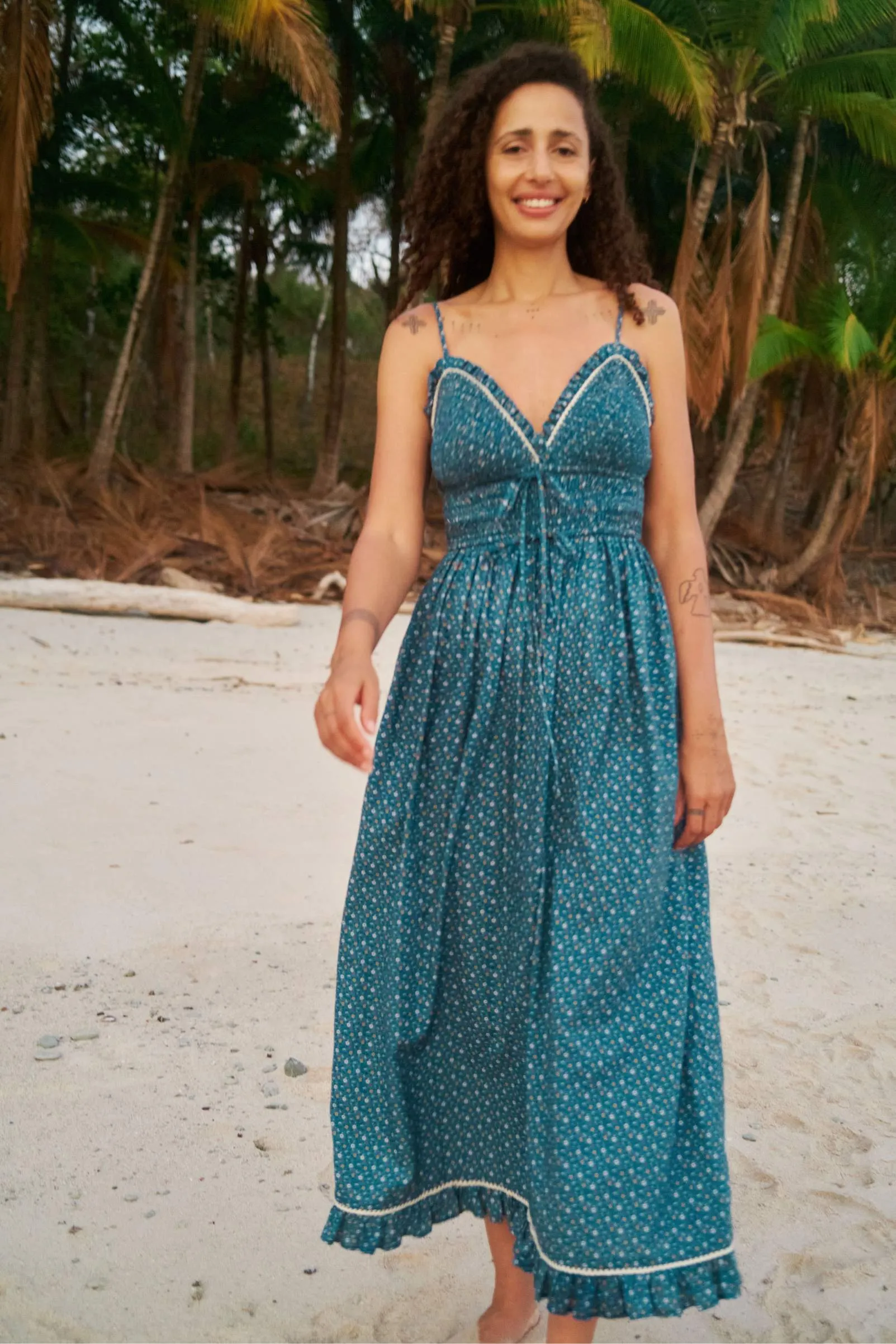 The Natasha Dress | Essence Blue sold by Christy Dawn product image thumbnail 3