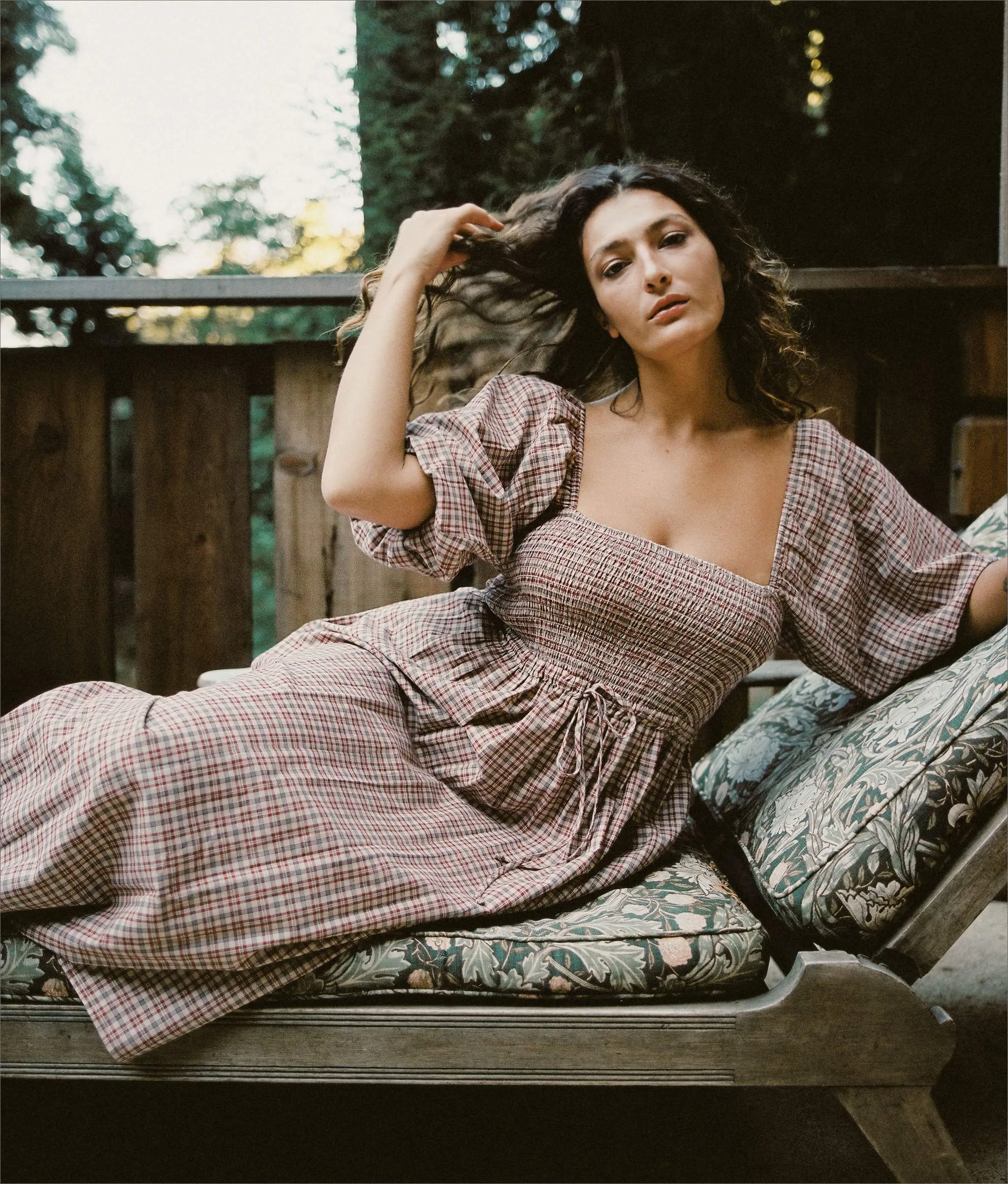 The Katrina Dress | Ruby Plaid sold by Christy Dawn product image thumbnail 2