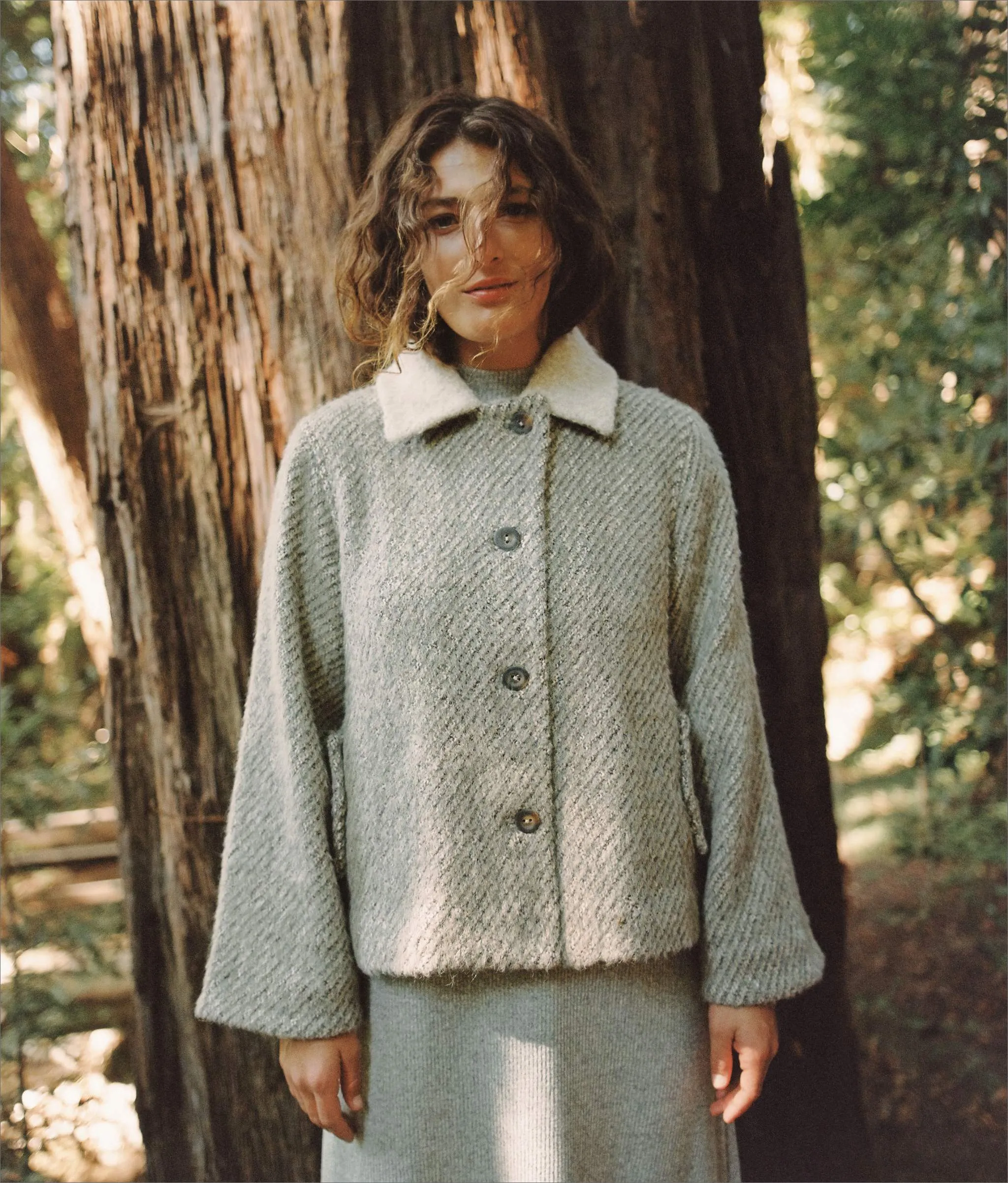 The Annika Jacket | Mist Stripe sold by Christy Dawn