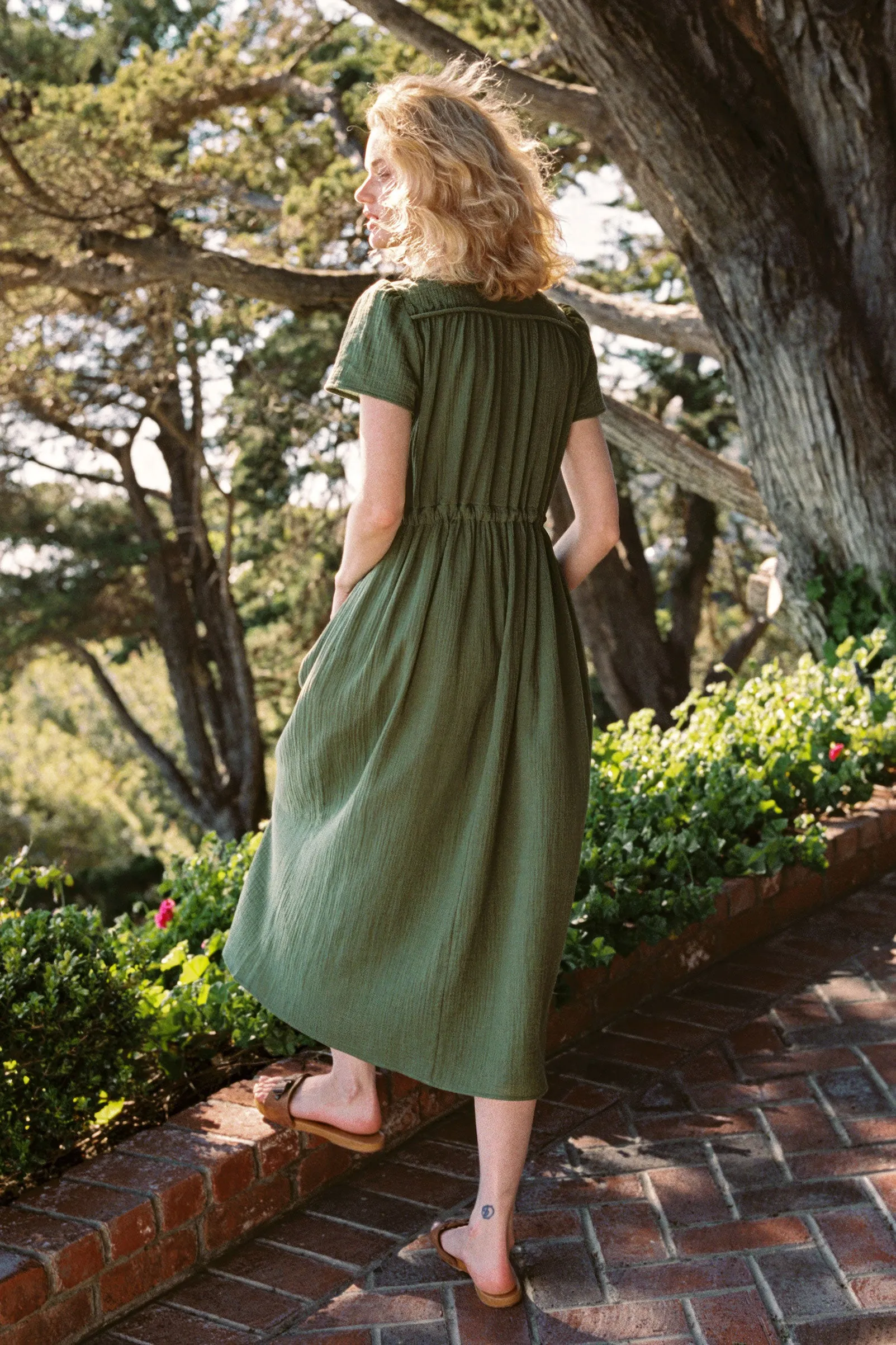 The Dawn Dress Petites | Forest Gauze sold by Christy Dawn product image thumbnail 3